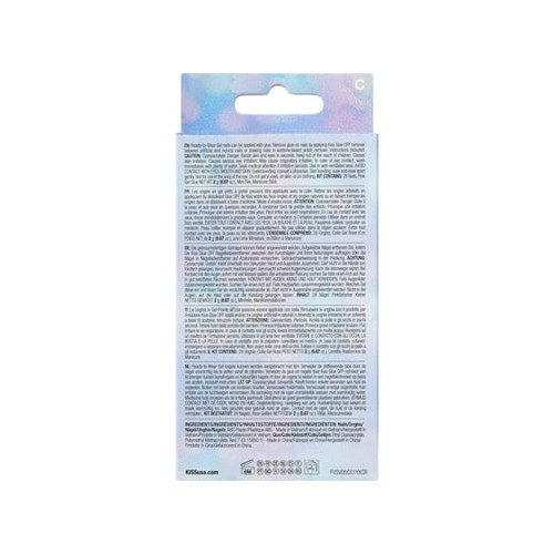 KISS Voguish Fantasy, Press on Nails, Dear Miracle, Beige, Short Oval, 28 Count