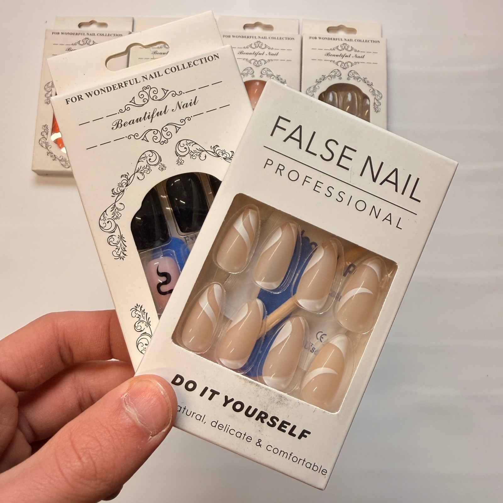 Lot of 10 Pack of 24 New False Press On Nails Assorted Designs and Colors №N18