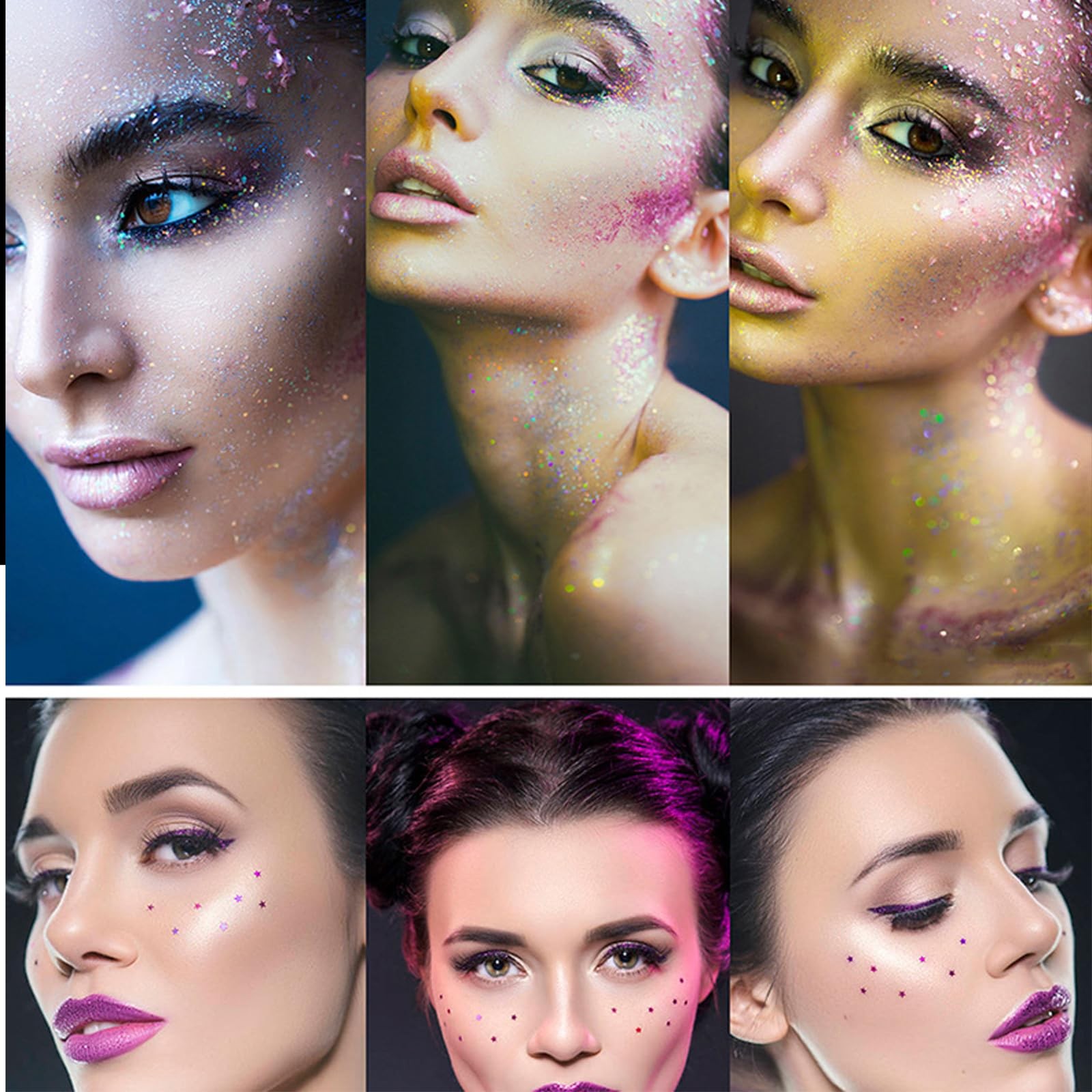 12 Grids Luminous Nail Art Glitter Powder, Glow in The Dark Nail Art Sequins …