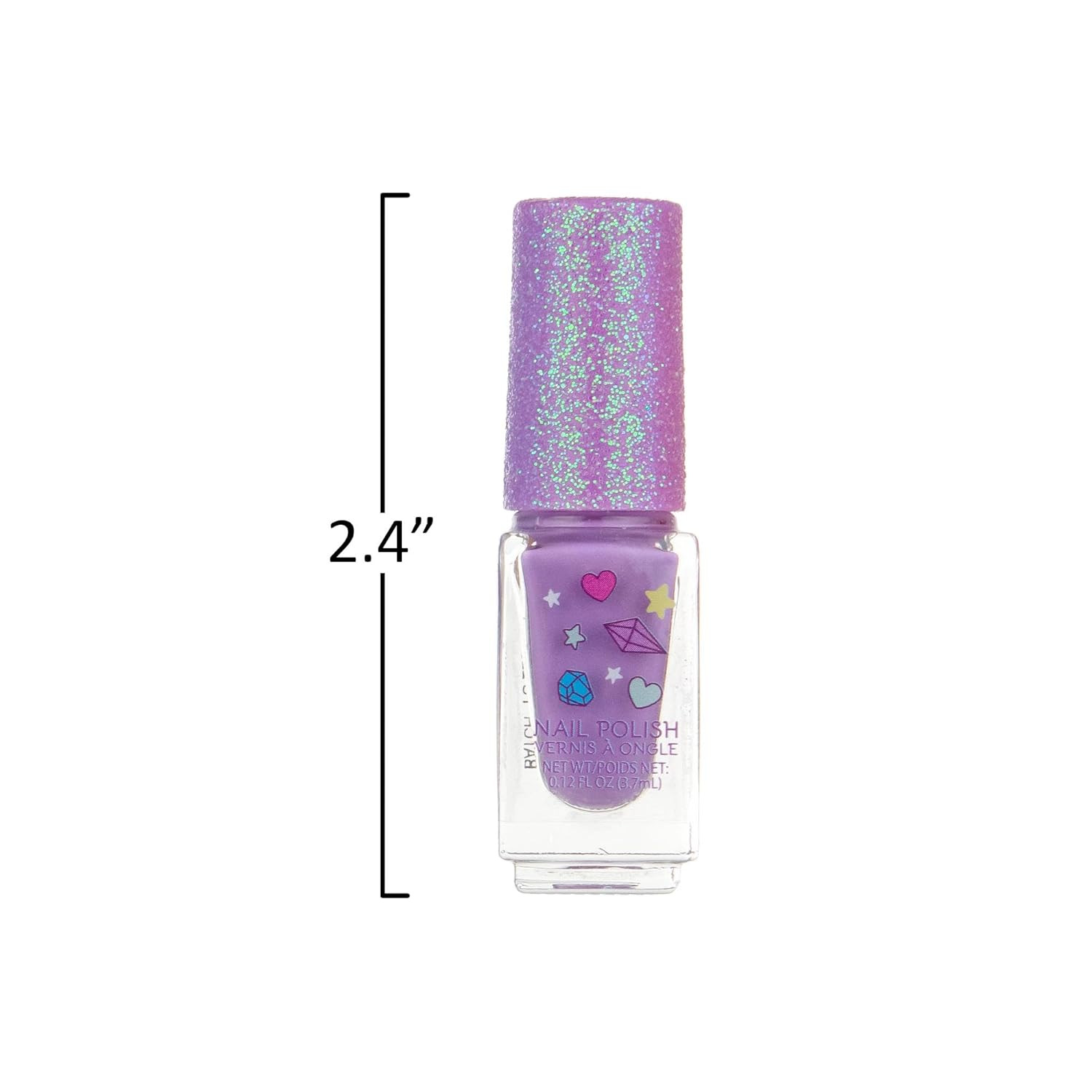 7Pc Unicorn Shimmer Nail Polish Set for Girls – Glitter Cap, Non-Toxic Quick Dry