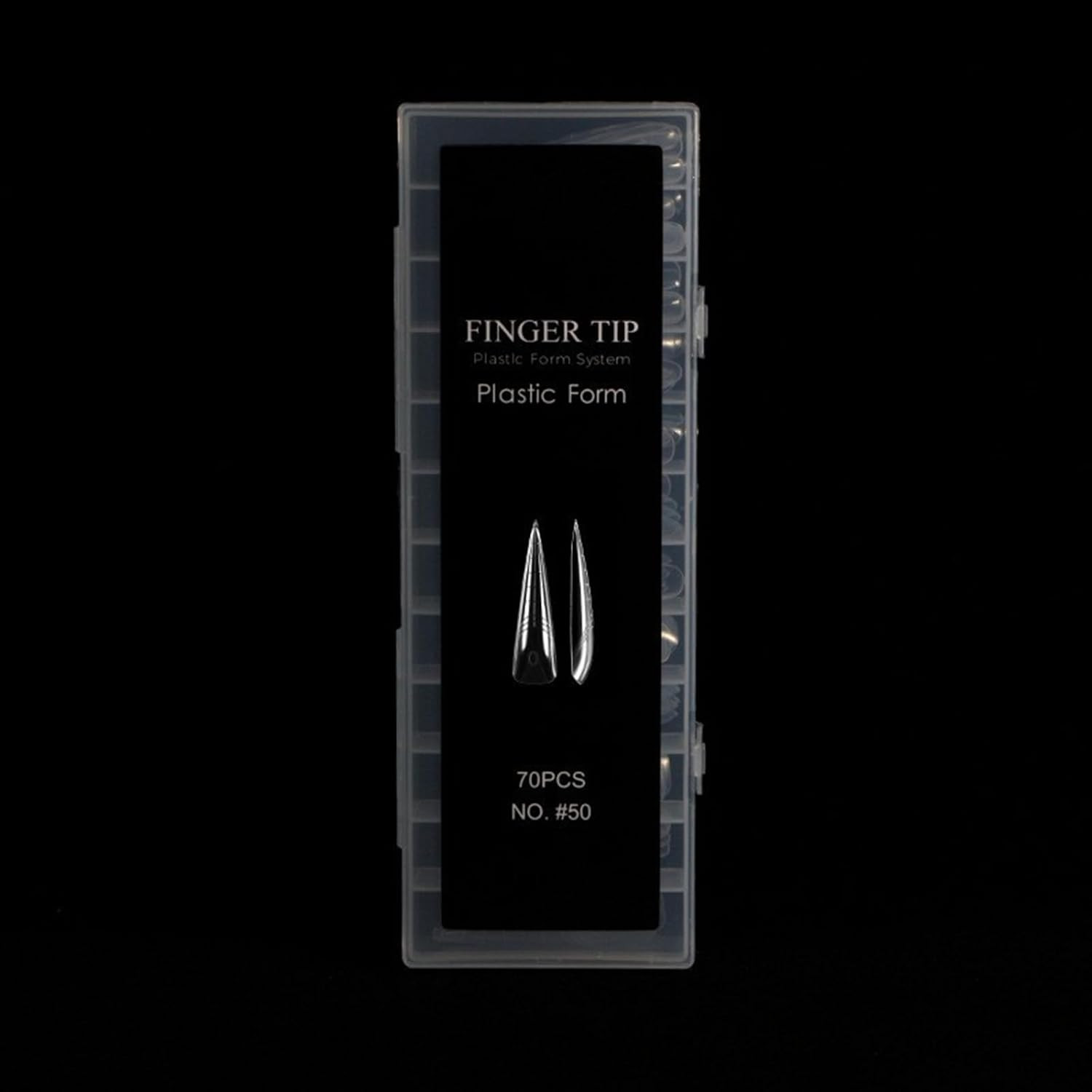 70Pcs Extra Long Stiletto Dual Nails Form for Poly Nail Gel Full Cover Nail Exte
