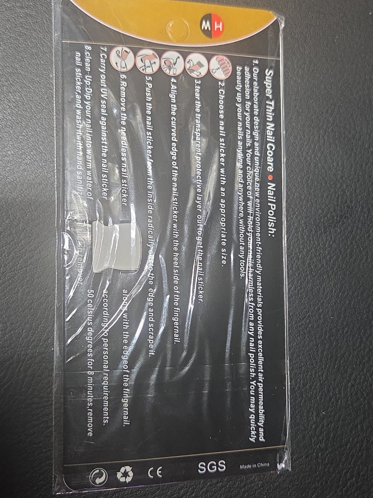 NEW Nail Patch French Manucure glitter manicure set