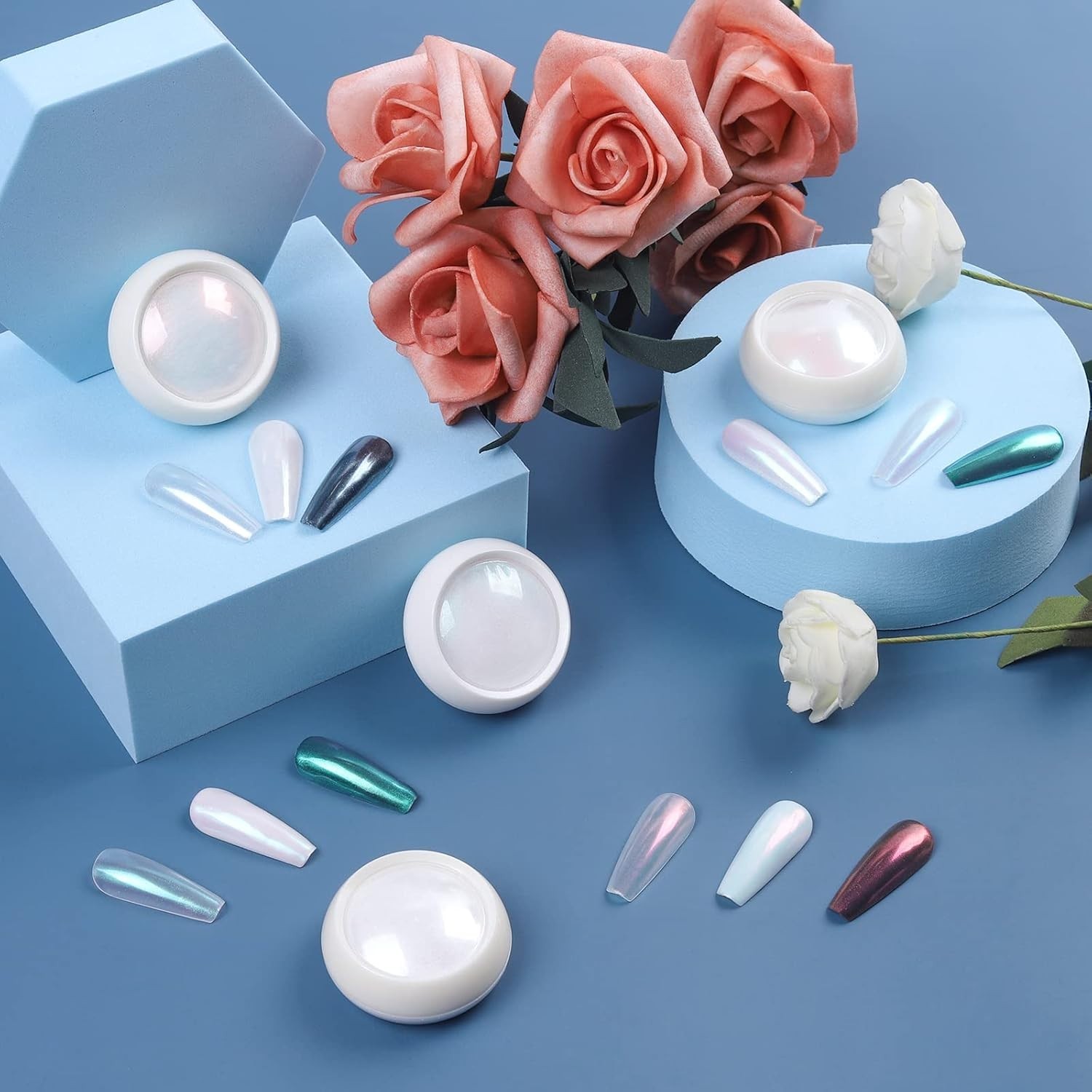 versatile Chrome Nail Powder Kit – Mirror Effect for Gel and Nail Art Creation