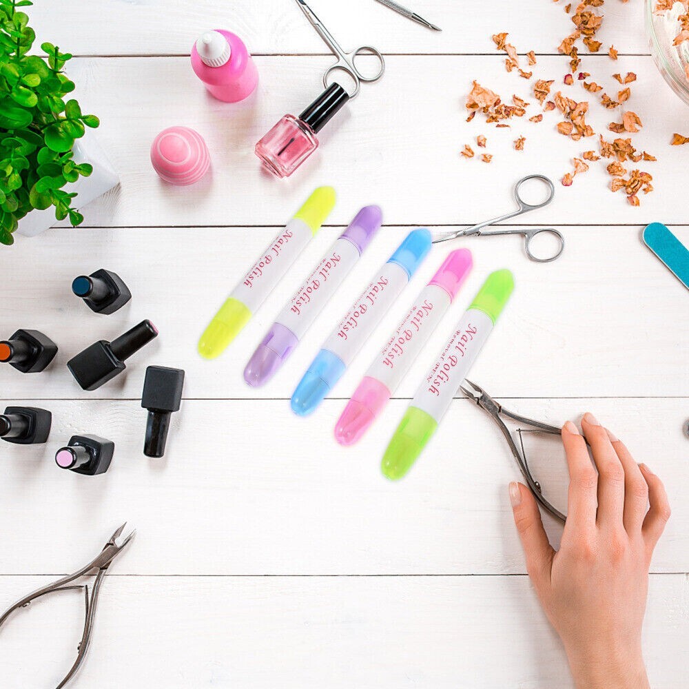 1 PC NAIL POLISH REMOVER Corrector Pen Art Varnish Correction Pens+ 3 Tips FREE