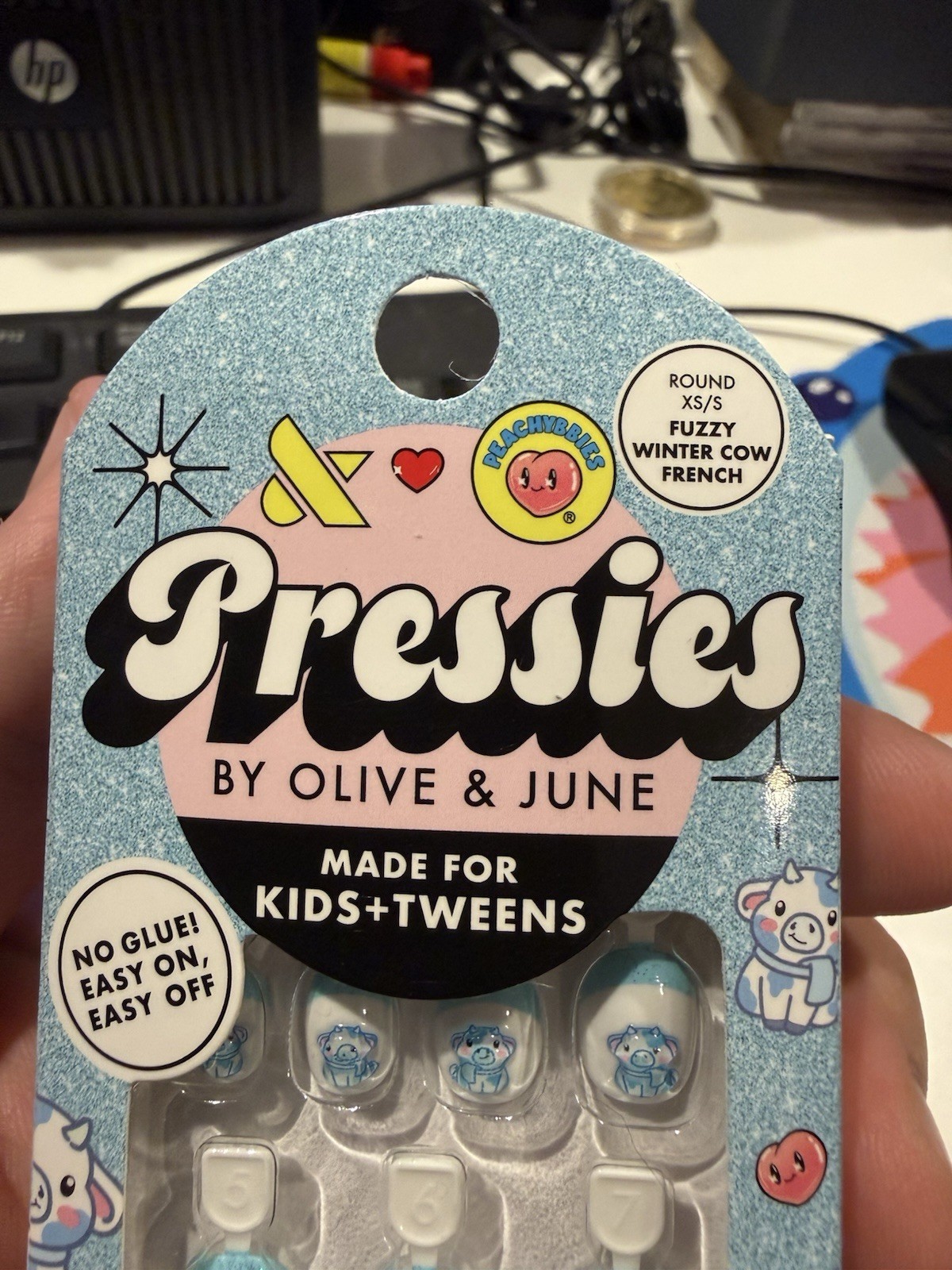 2x 💅🏻 Olive & June Pressies Mani Minis XS/S Kids Tweens Nails Pink & Blue 🆕