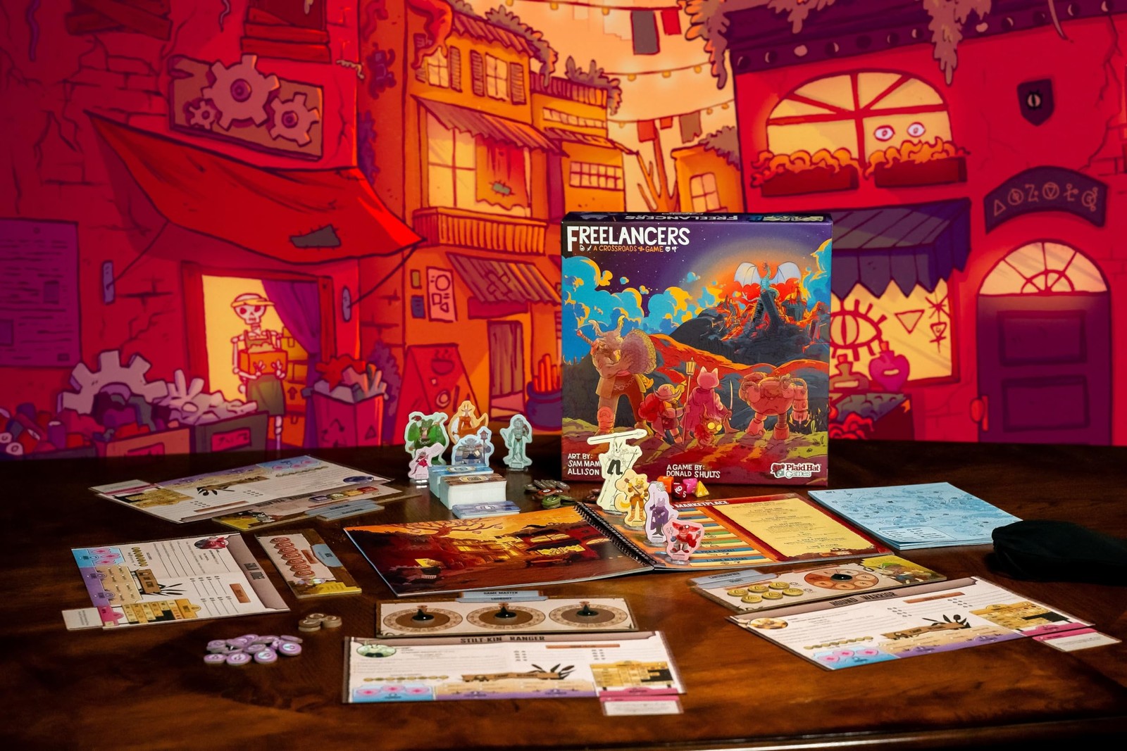 Plaid Hat Games Freelancers Board Game – Dive into a Small, Multicolor