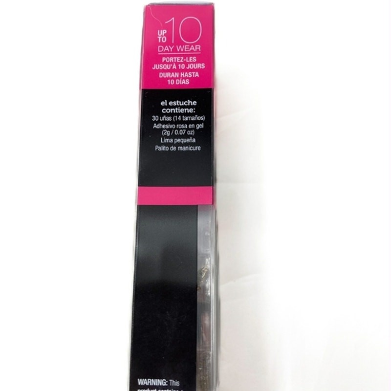 Manicure bundle of color strips, mauve/sparkle tips, black & gold sparkle nails