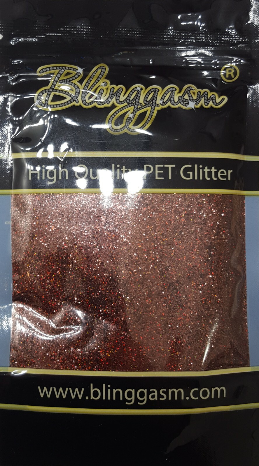 HOLOGRAPHIC SOLVENT RESISTANT GLITTER 3.5 OZ BY WEIGHT #10 LB406 COFFEE