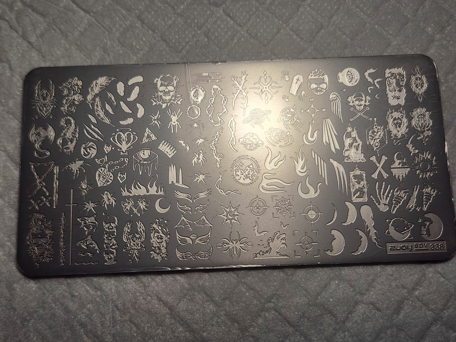 Nail Stamping Plate – Z-Joy SPV-338 – Gothic – new