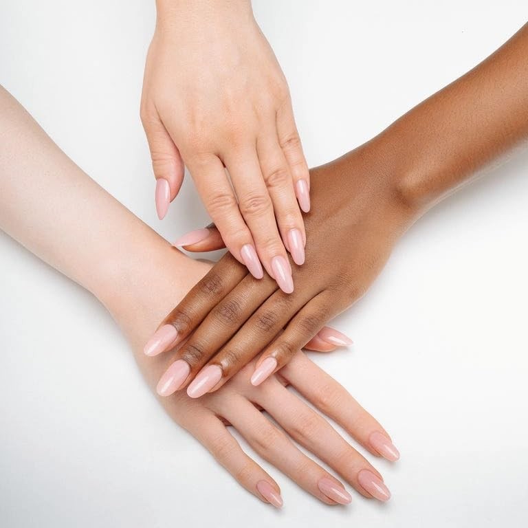 Natural Gel X Nail Tips 150 Pack Medium Square Tips In Neutrals Shades
