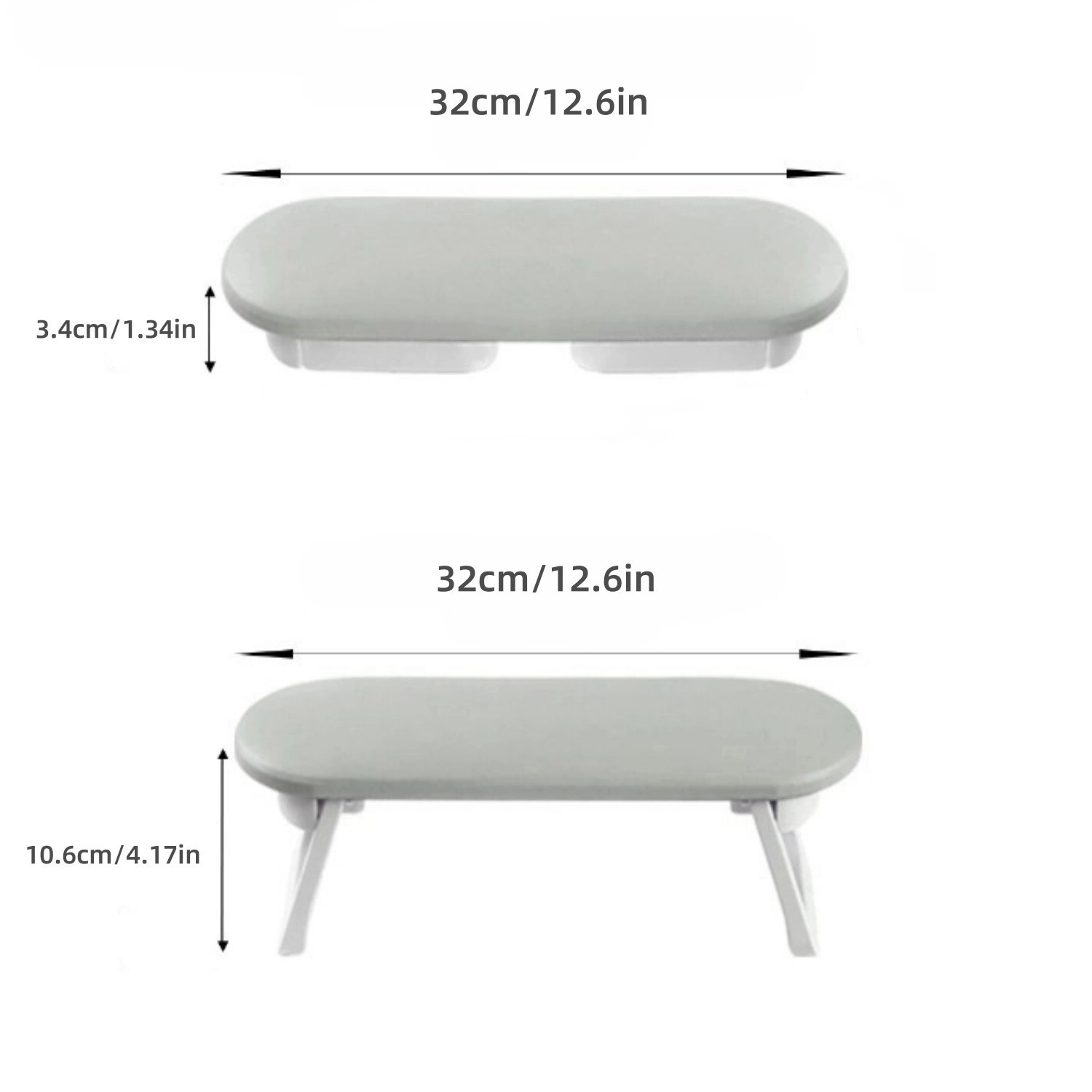 Foldable PU Leather Nail Armrest Hand Rest for Salon & Home Use.