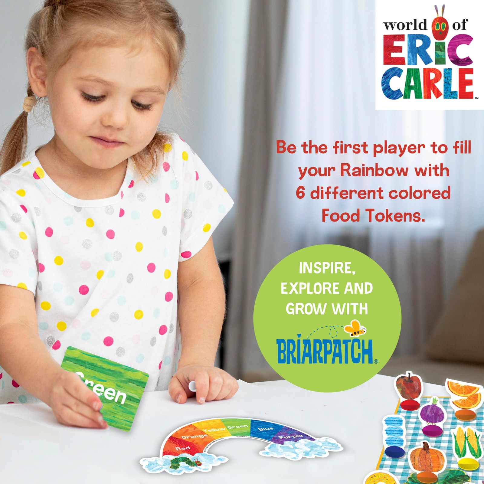 Briarpatch, The Very Hungry Caterpillar Rainbow Picnic One Size,