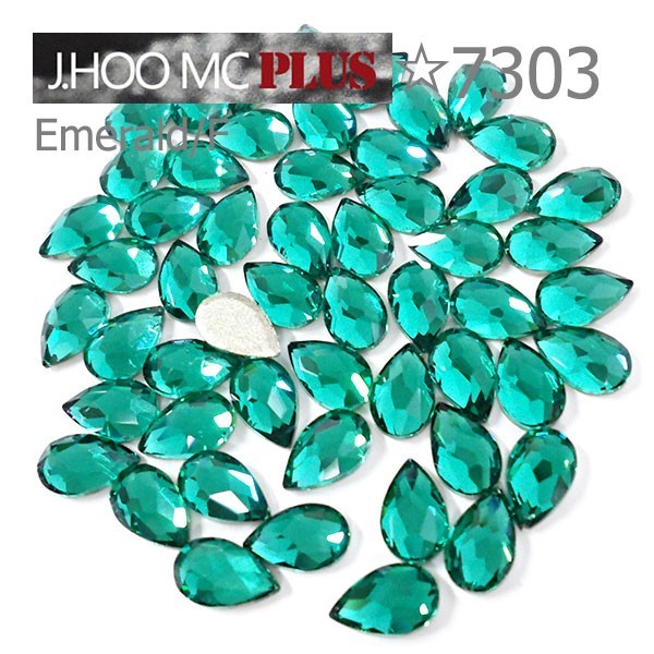 J.HOO Crystal 7303 Pear Flat Back Rhinestones 8×5mm Nail Art (10pcs)