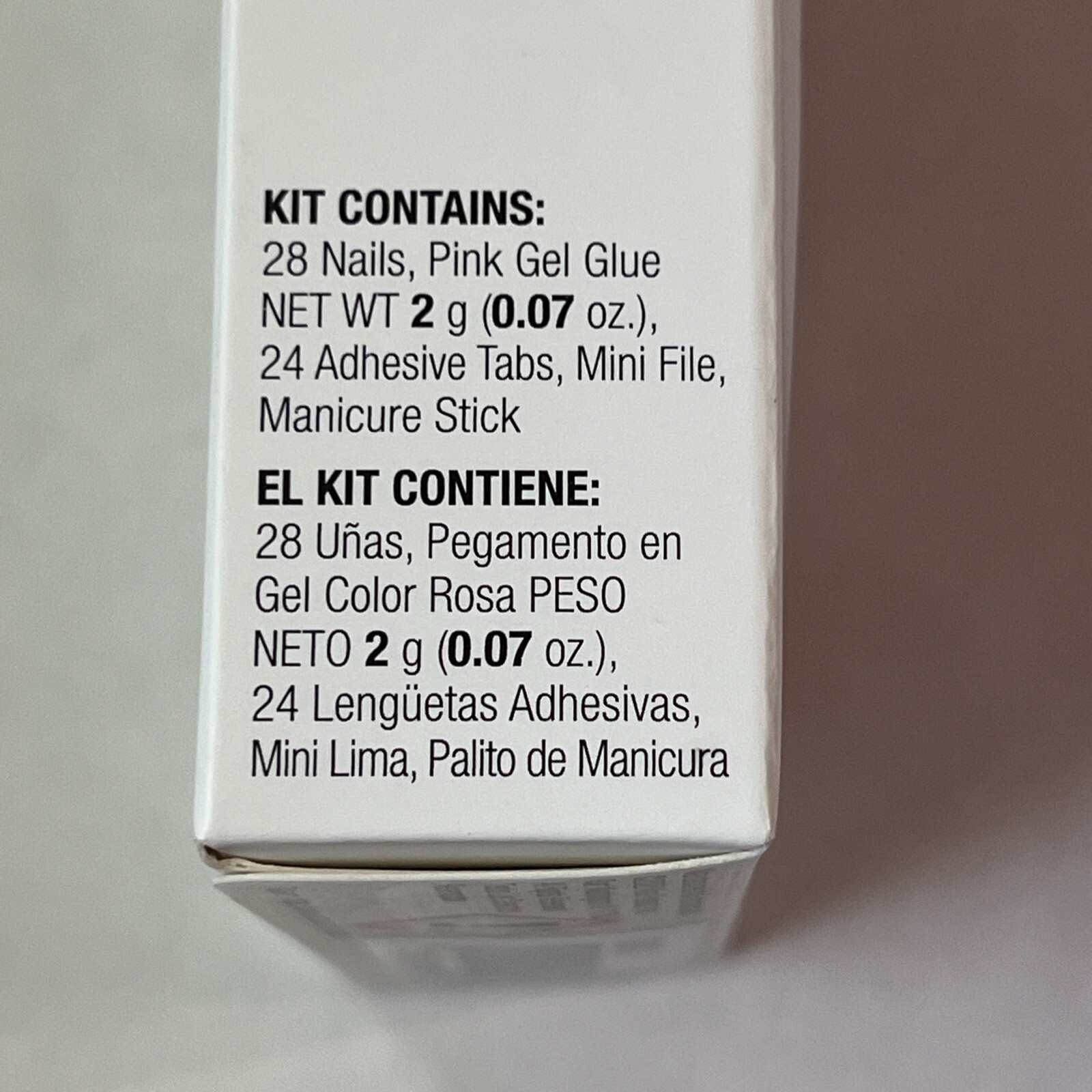 KISS Gel Fantasy Collection Sculpted Long Nails, Nude, #79955 KGFS01