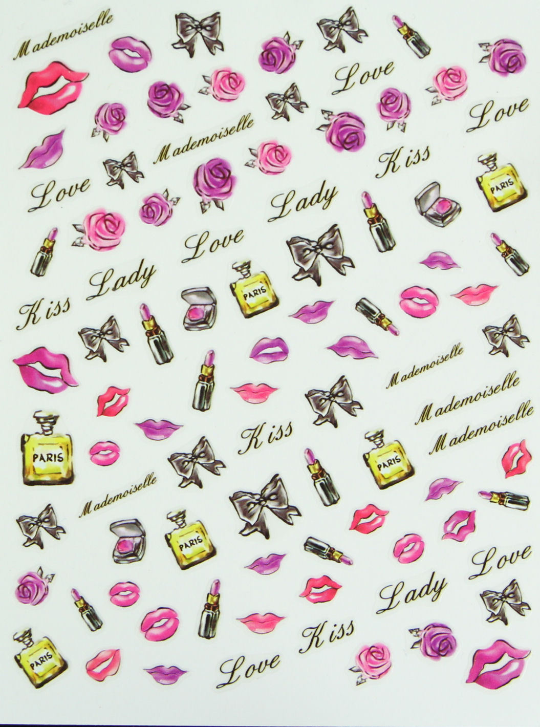 Character Animal Nail Art Stickers Sheets Cute Alice wonderland cat Mermaid