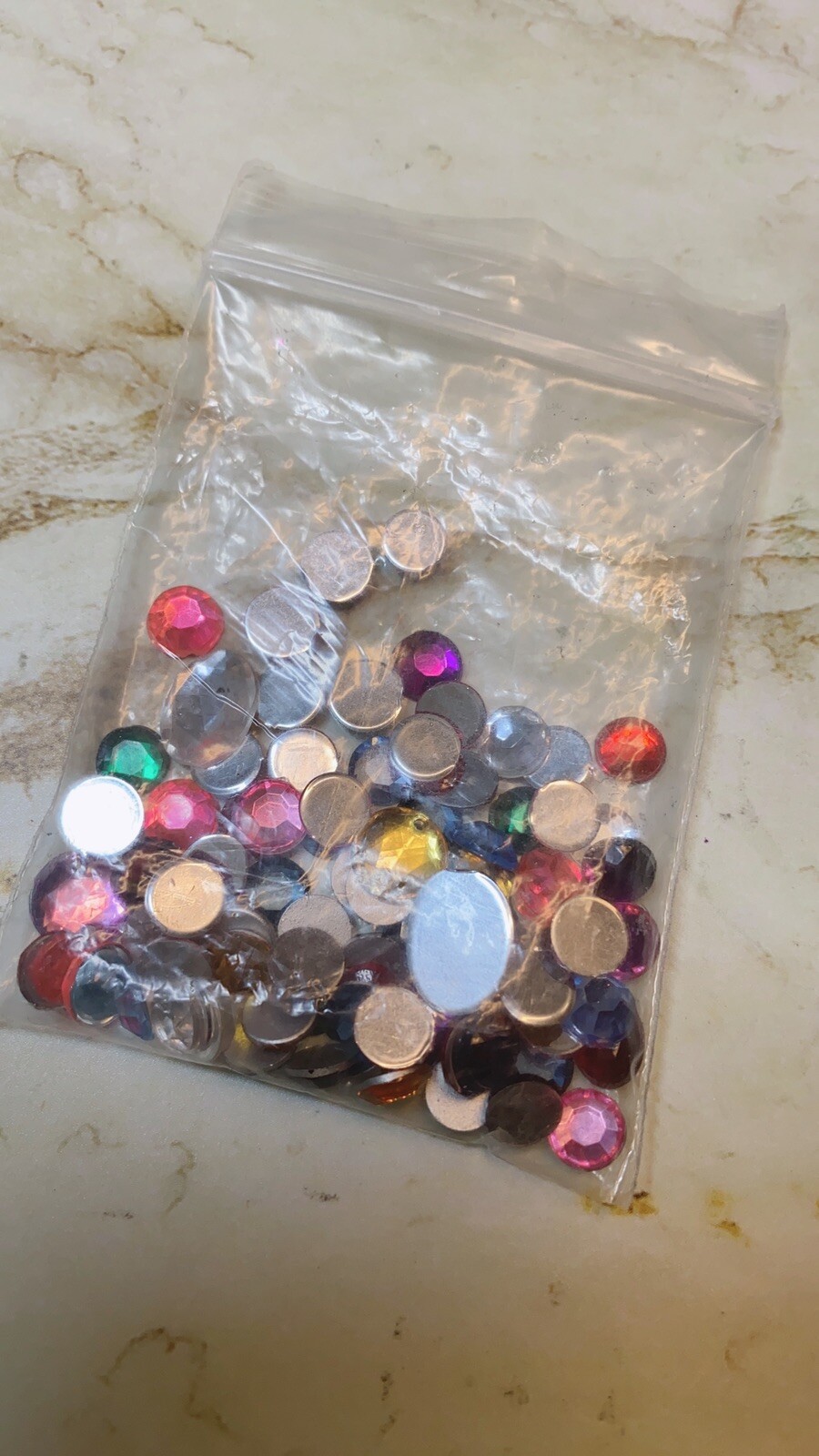 Gel Nail Acrylic / Nail Art Deco Assort Stones Square Round