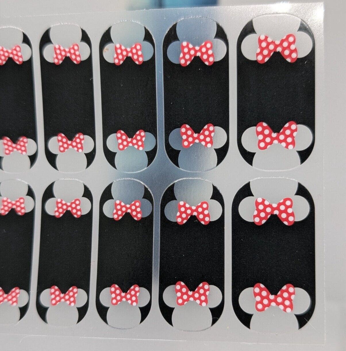 Jamberry Nail Wrap Disney Friends Minnie Mouse “Mickey’s Girl” Full Sheet
