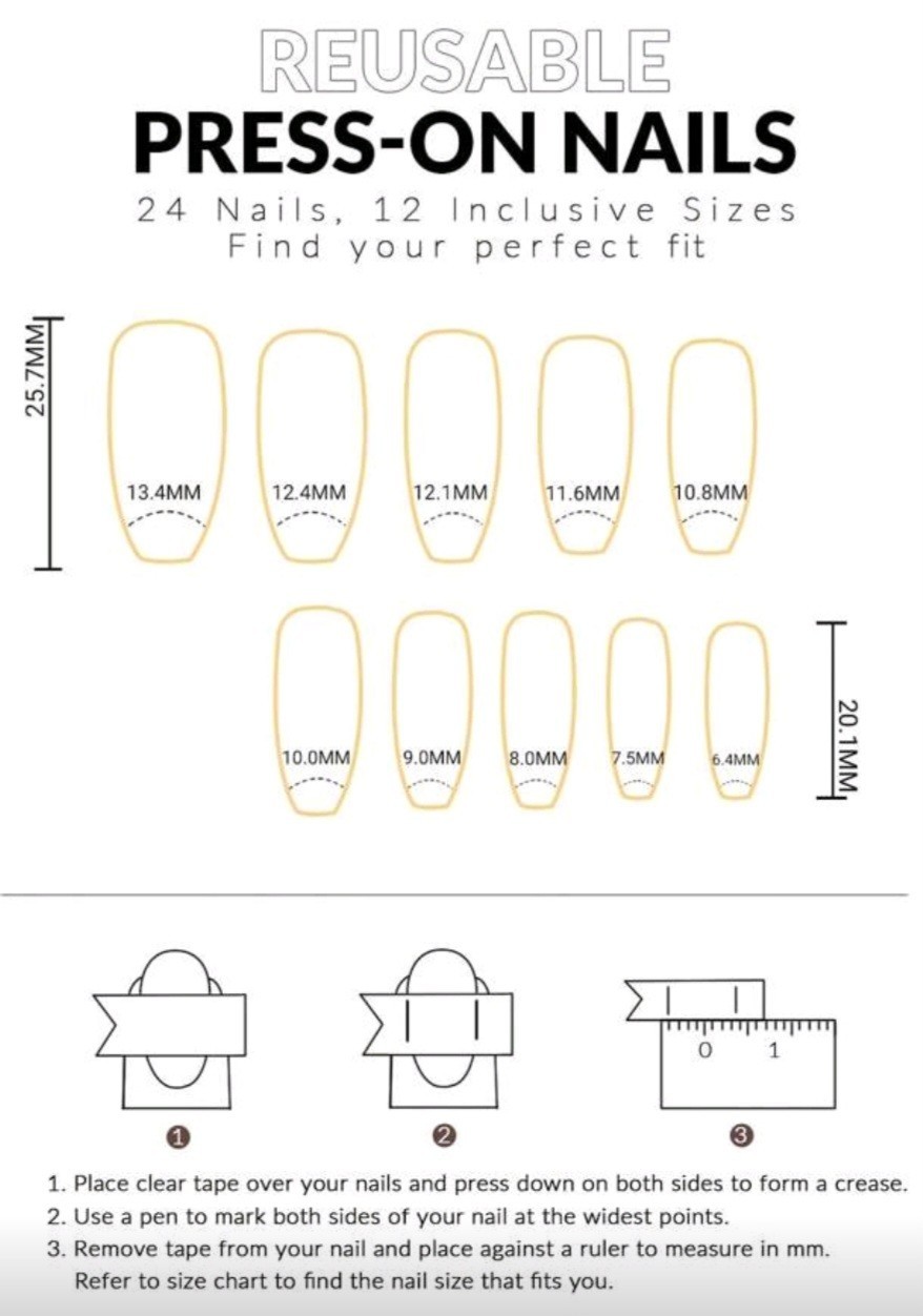 Press-On Nails Mauve Purple Dark Rose Medium/Long Coffin Shaped Shiny Finish