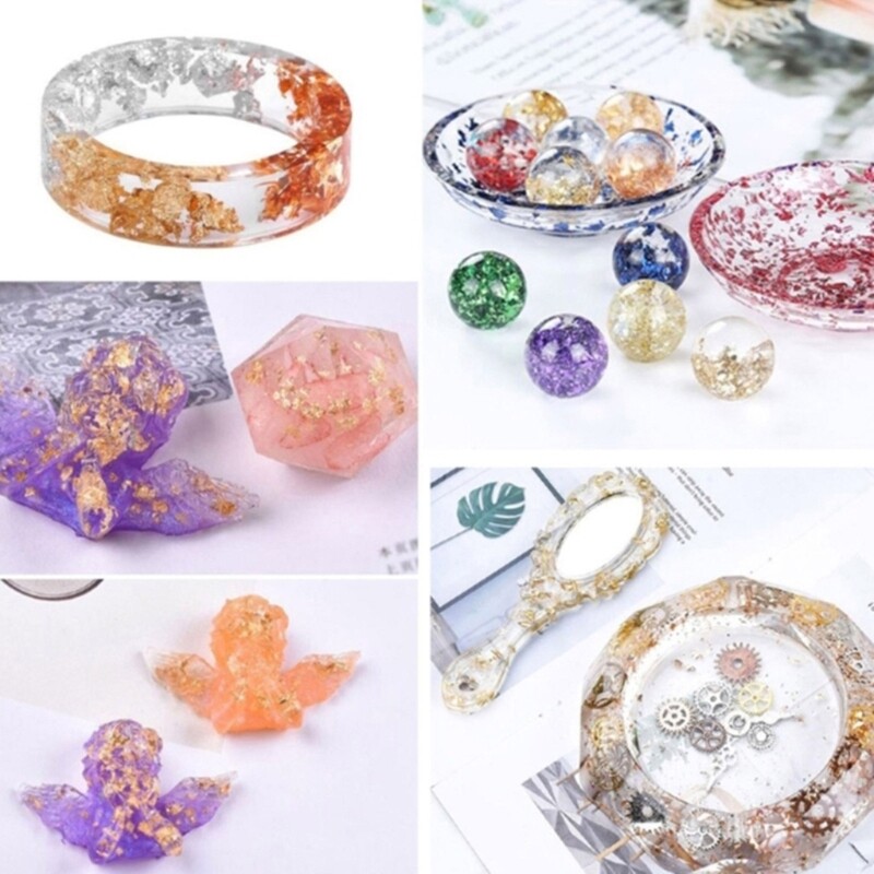 Epoxy Resin Filling Gold Foil Paper Gold Flakes for Decorative Art and