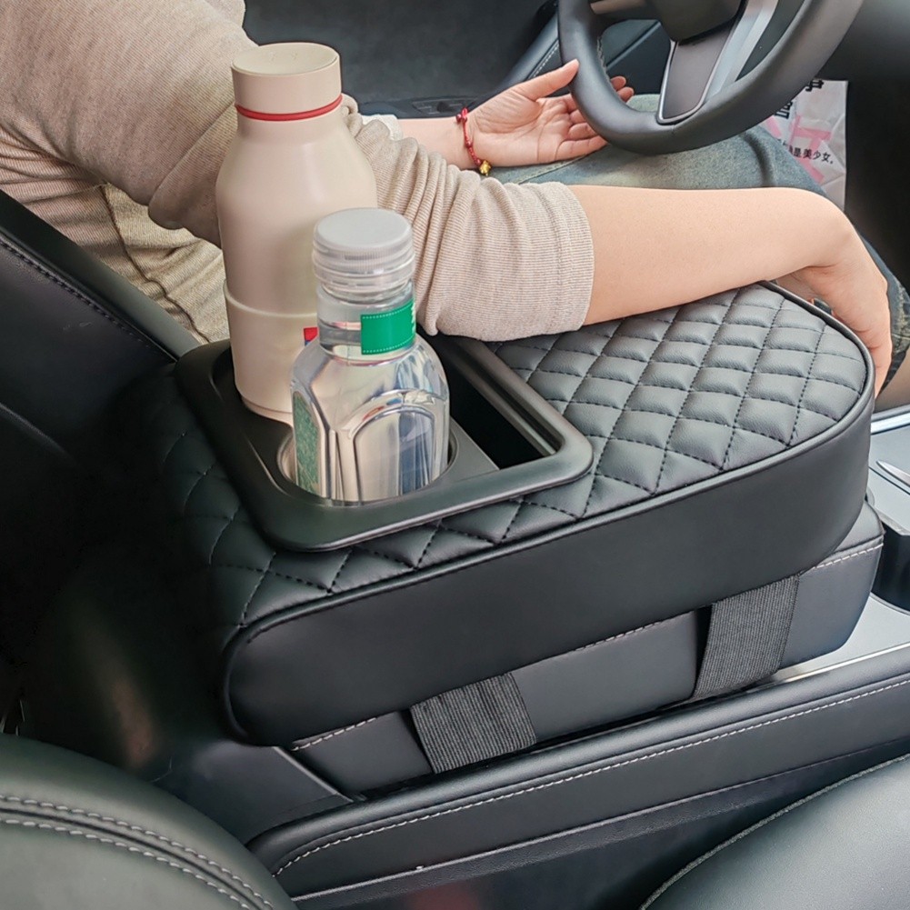 Auto Center Console Armrest Pillow, Memory Foam Car Armrest Cushion with7271