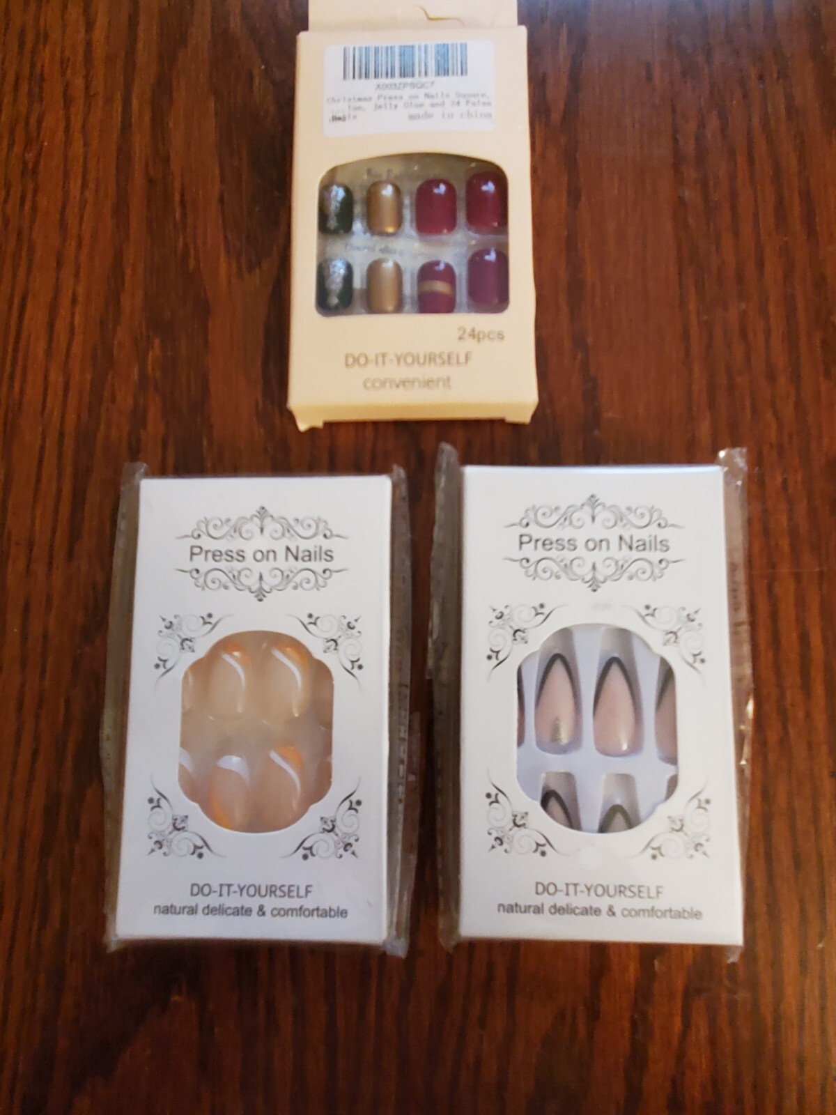 NIB 3 Packs Press On Nails Multiple Types And Colors