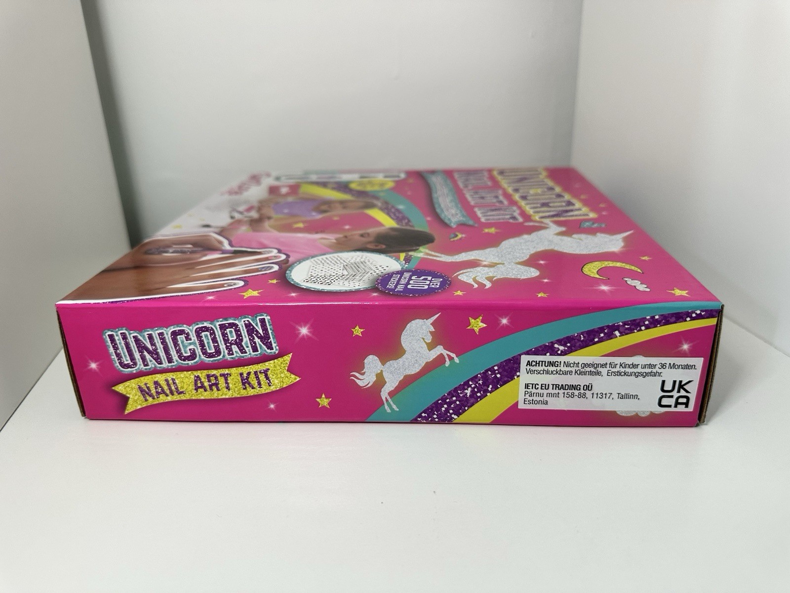 GirlZone Unicorn Nail Art Kit Stickers Pens Gems Gift Set Girls