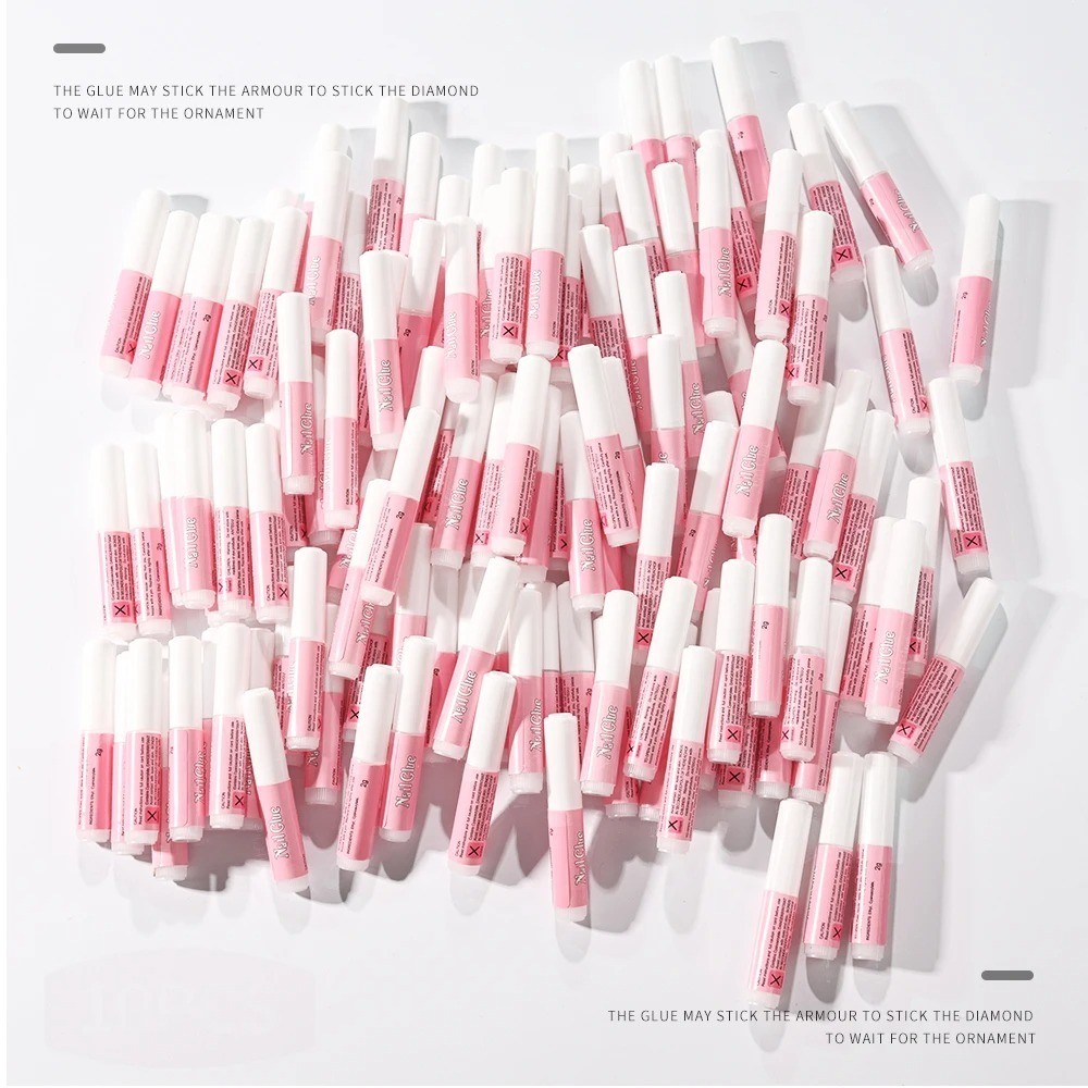 10 Pcs Nail Tip Glue Strong Adhesive Super Bond For Acrylic Nail Manicure Tips