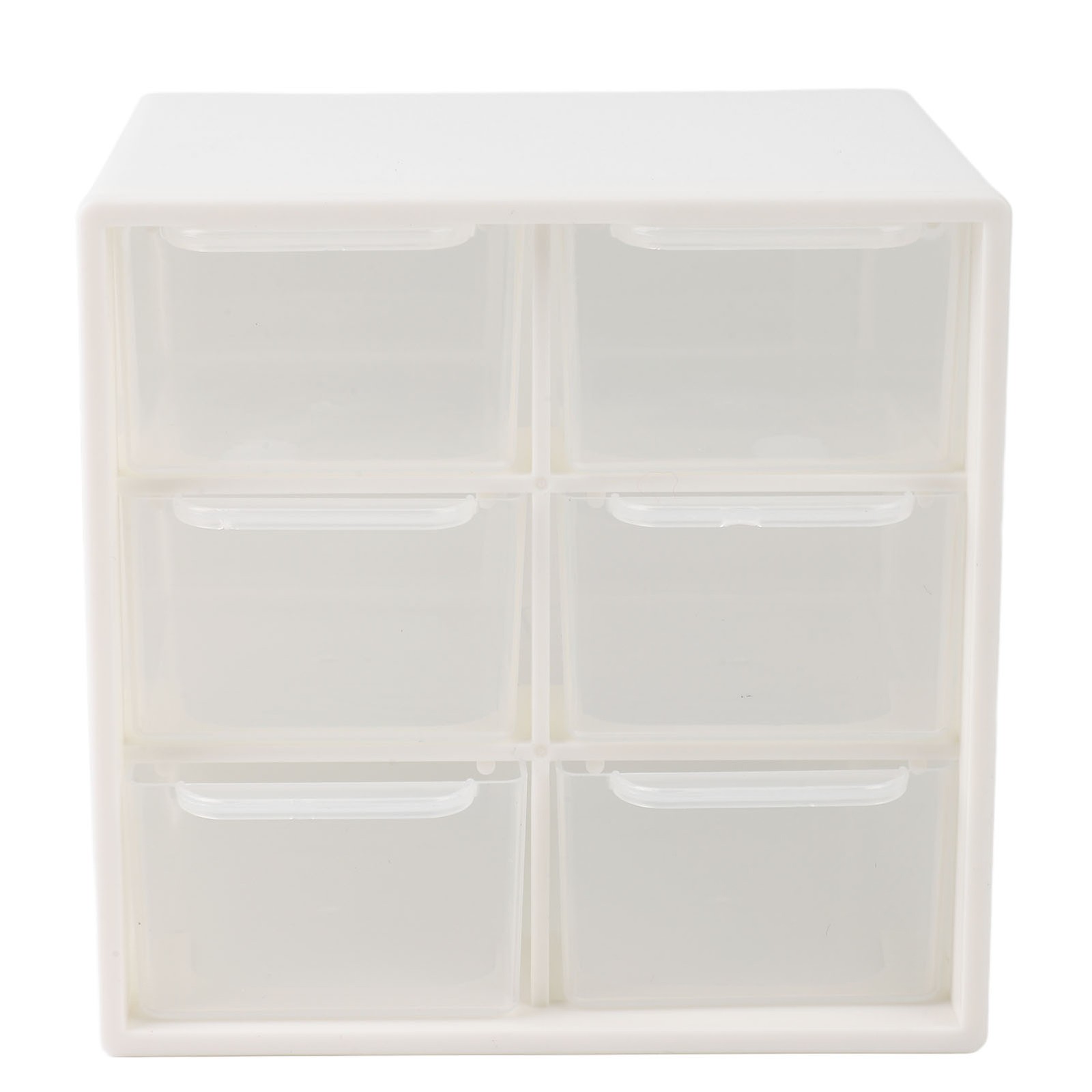 6-Drawer Nail Art Tool Storage Box Dust Proof Organizer For Home Use Easy To Use