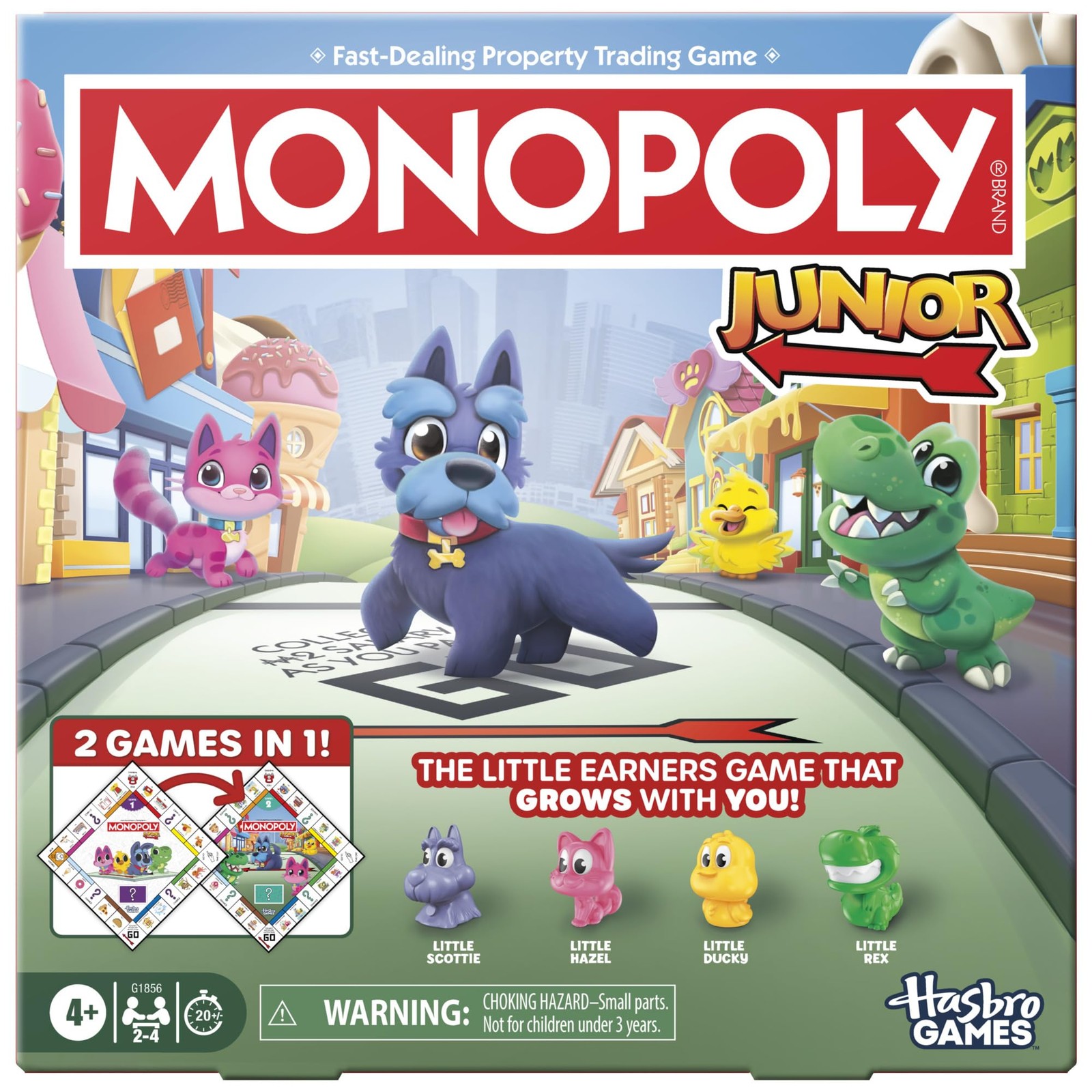 Monopoly Junior Board Game (2026 Edition) | 1.71875 cubic inches, Multi Color