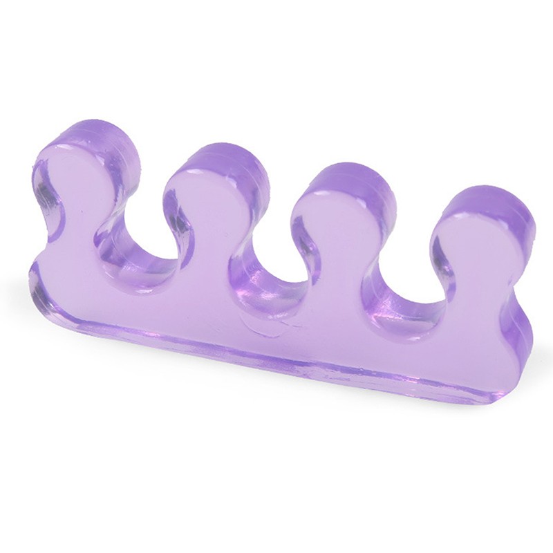 2Pcs Soft Silicone Toe Separator Flexible Finger Spacer Manicure Pedicure Y .t2