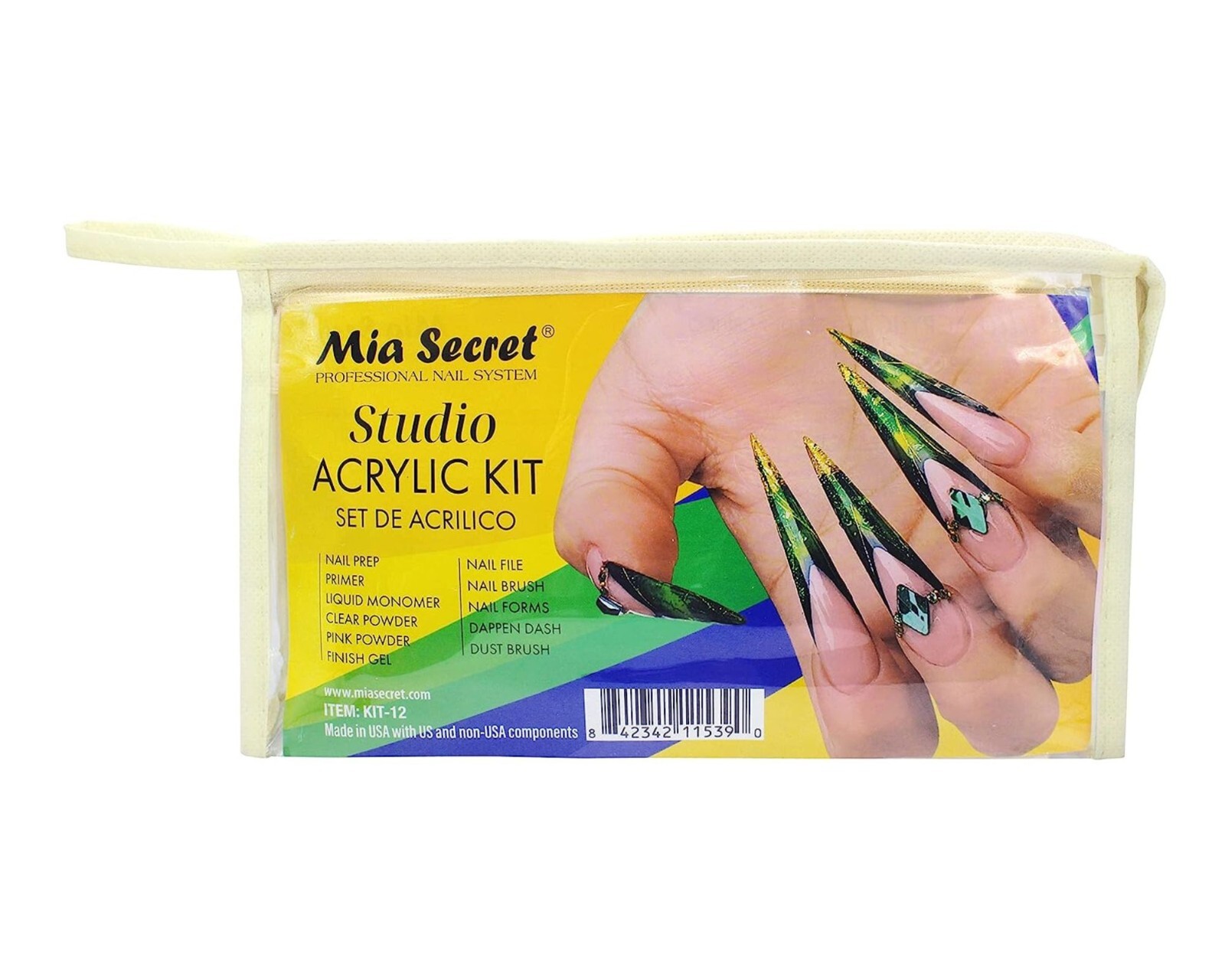 Mia Secre STUDIO ACRYLIC NAIL KIT t (KIT-12)