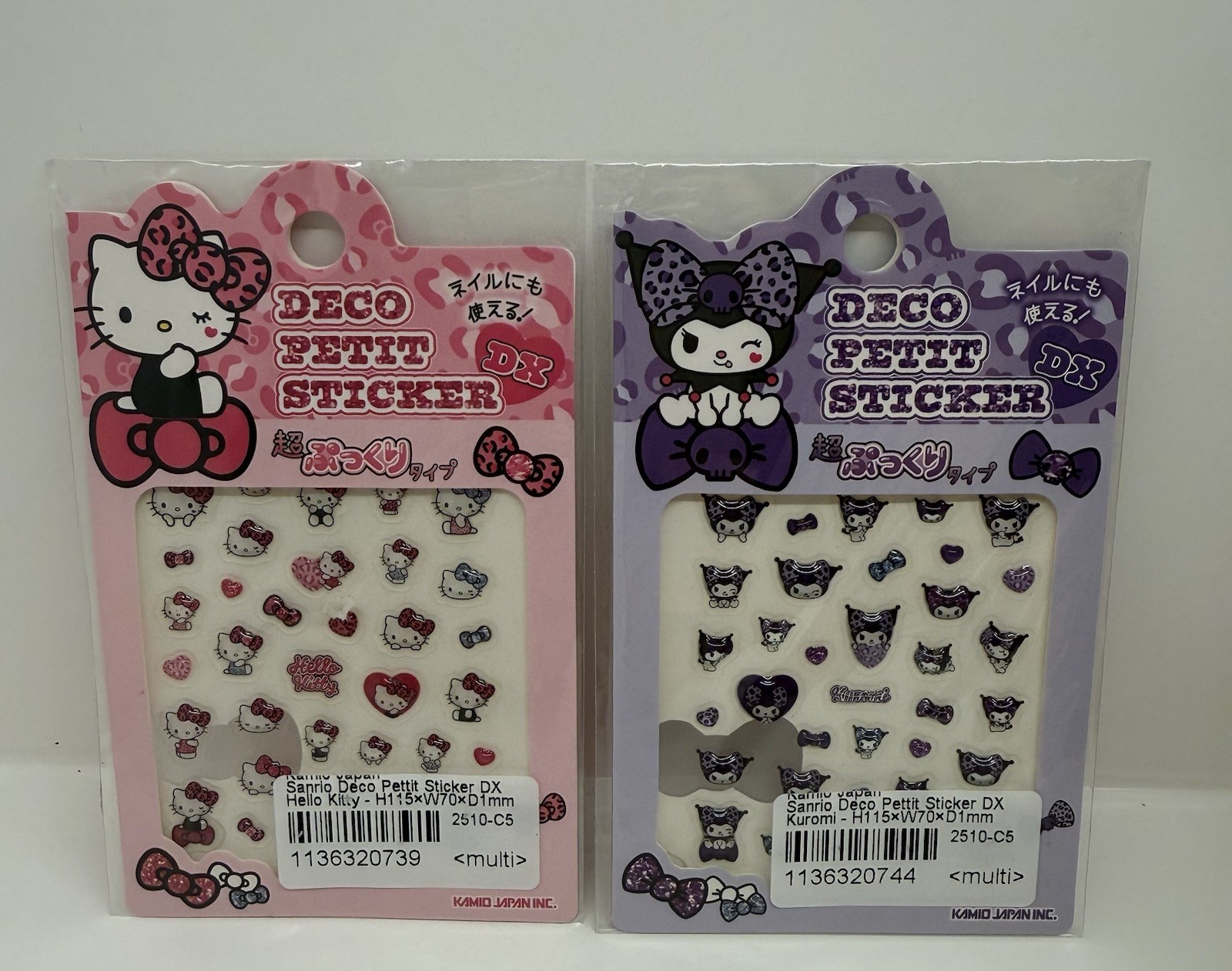 Sanrio Hello Kitty Deco Petit Stickers DX *Set of 2* [US Seller] Rare