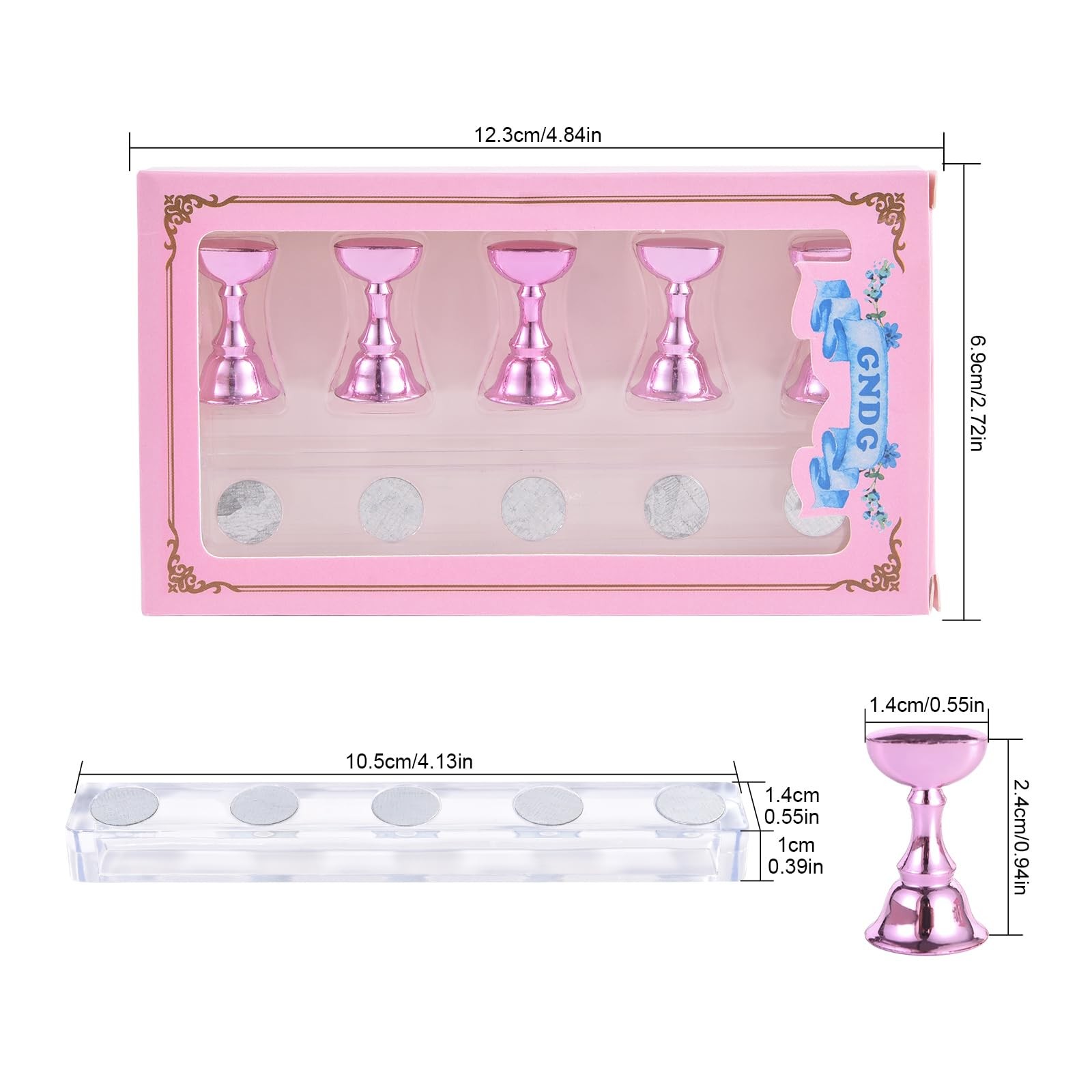 siyuwuro 2 Sets Nail Stand for Press on Nails Art Display Practice Fake Nail …
