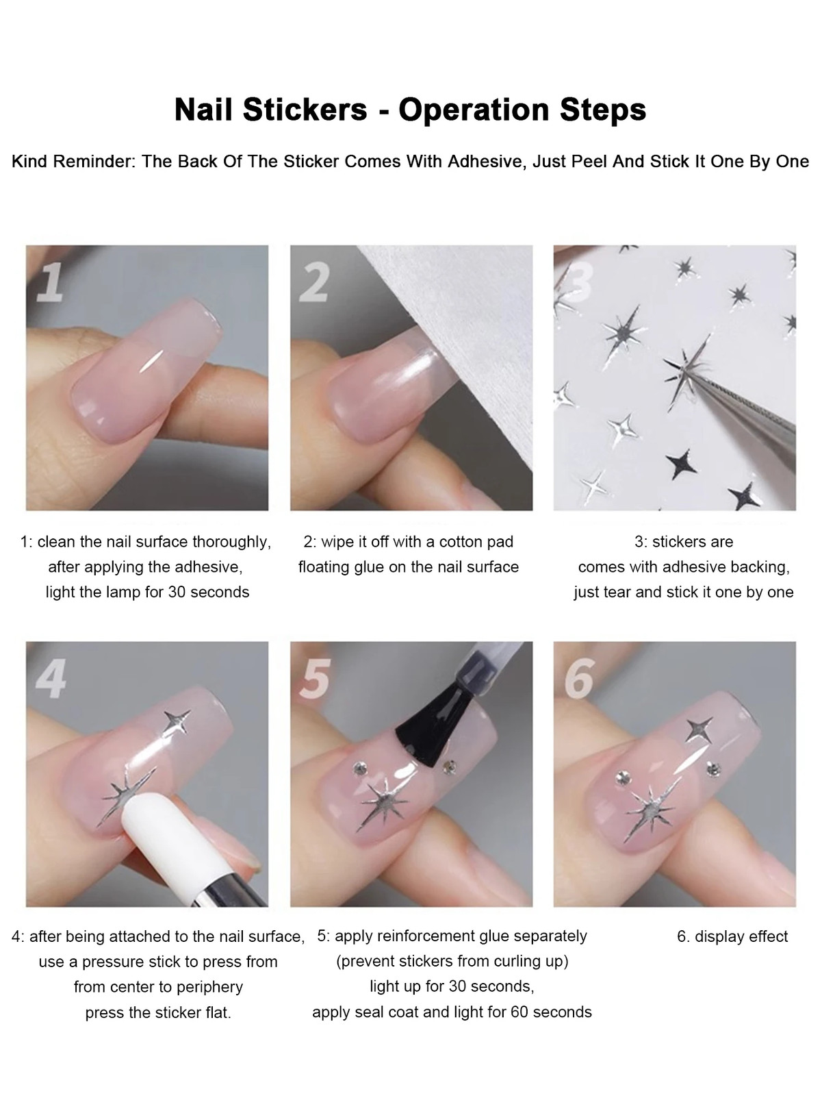 Pure Lace and Lace Nail Stickers 5D Embossed Sweet and Cool Cartoon Nail Sticker