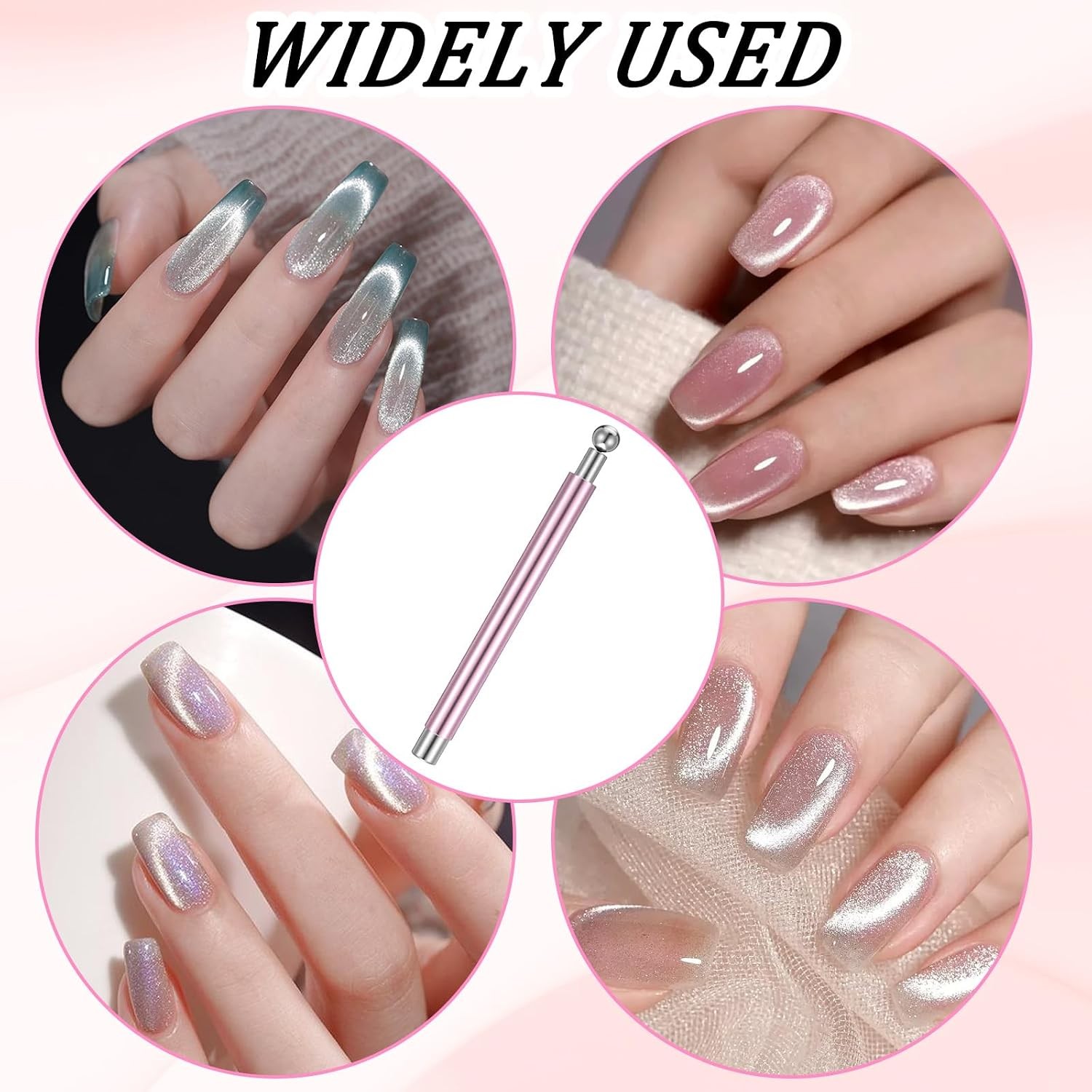 Double-Ended Multifunctional Nail Magnet, Sturdy Cat Eye Magnetic Stick