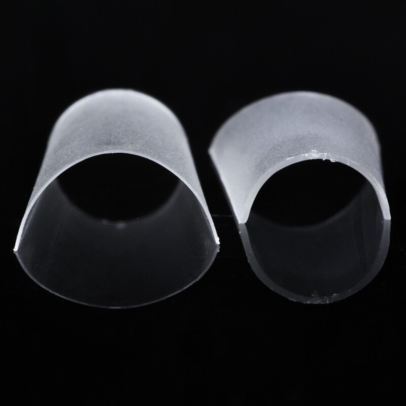 Thin Half Cover Single Size Square Refill Tips Bag of 240 pcs Pick Size #4-11