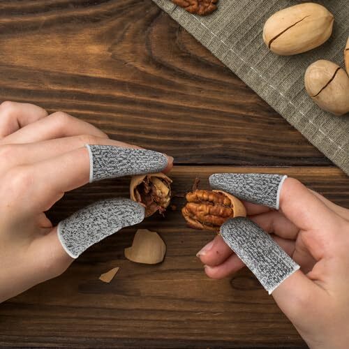 24 Pcs Cut Resistant Finger Cots Protectors Thumb Protectors for Garden Kitchen