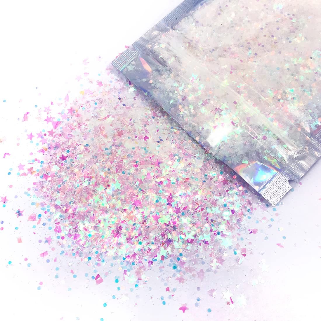 Iridescent Body Glitter – 15g Chunky Holographic Face, Hair, and Eye Glitter …
