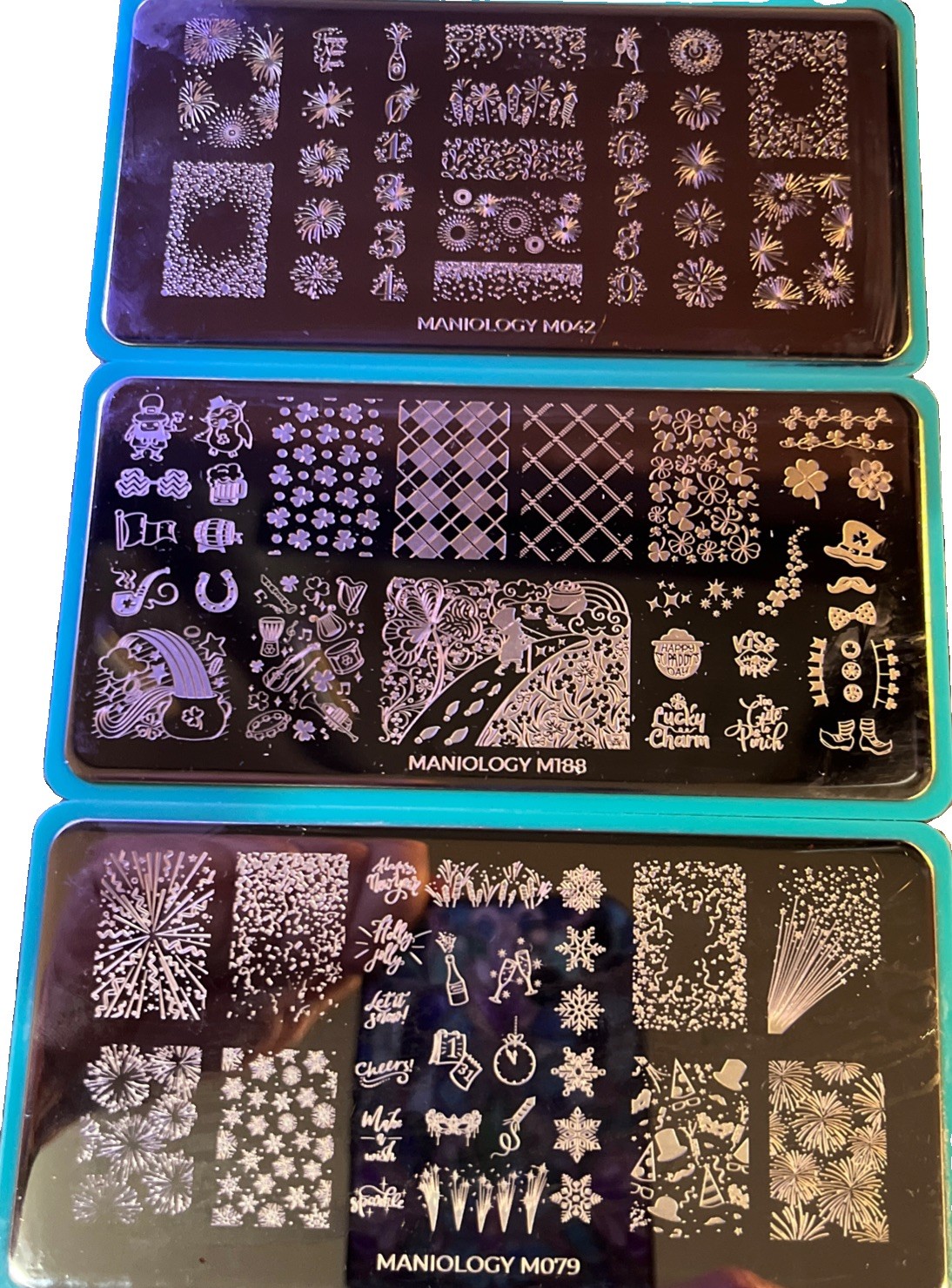 Maniology Nail Stamping Plates- New Years And St. Patrick’s Day
