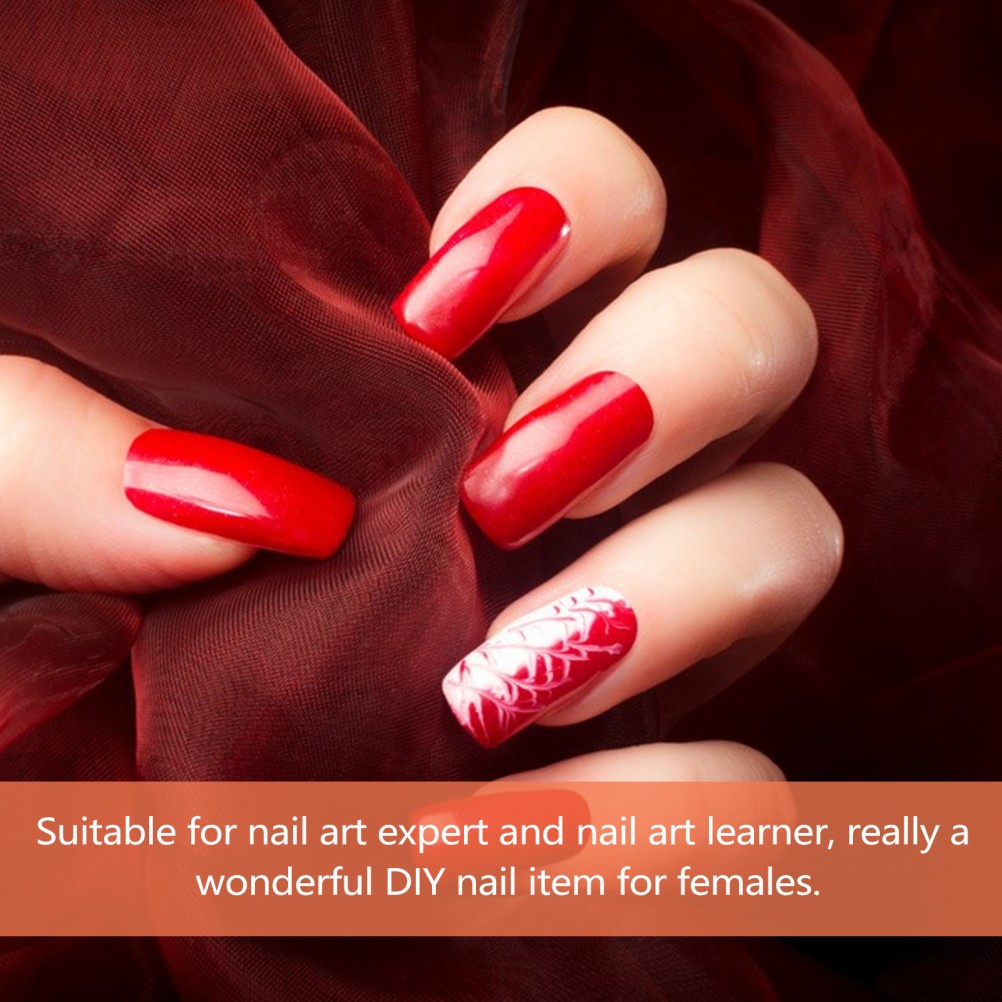 120Pcs Reusable Red False Nail Tips for Nail Art DIY and Manicure Use