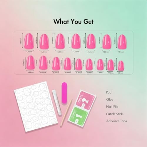 Pastel Blue Chrome Press On Nails – Shiny Extra Short – Almond Baby Blue