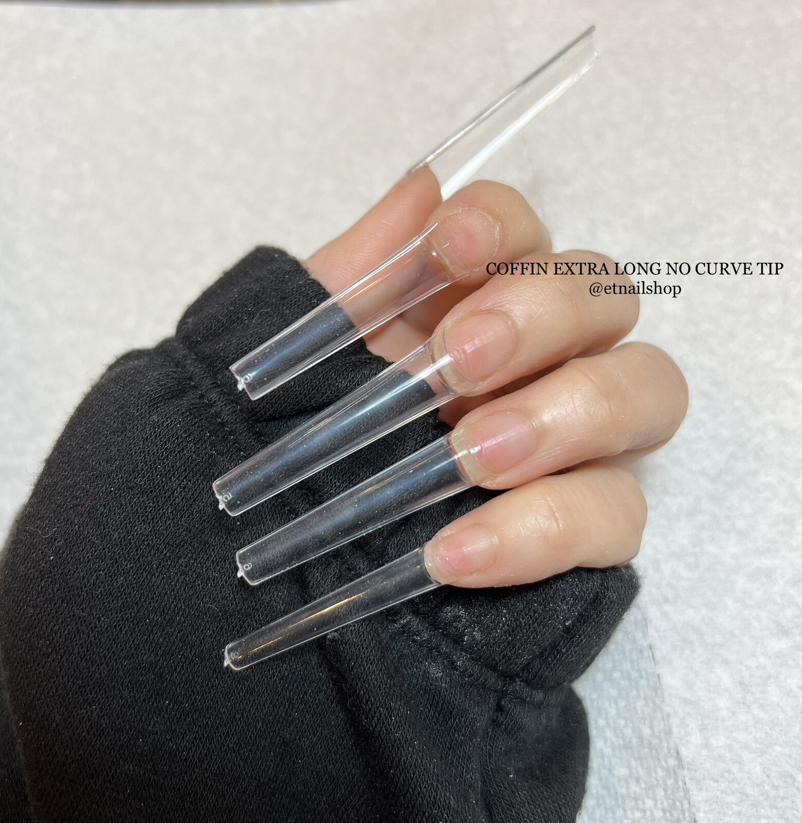 XXL Long 500 pcs Coffin No C Curve Acrylic Nail Tips- THE BEST QUALITY