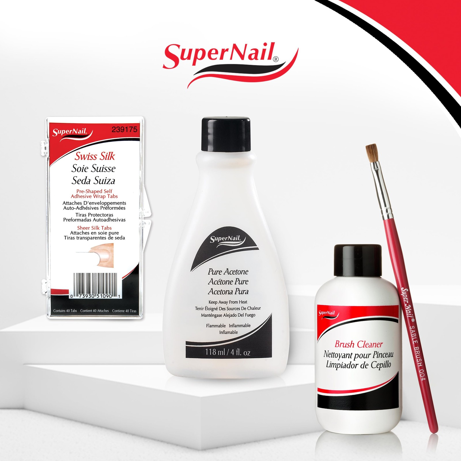 SuperNail Pure Acetone Nail Polish Remover – Fast-Acting 4 Fl Oz (Pack of 1)