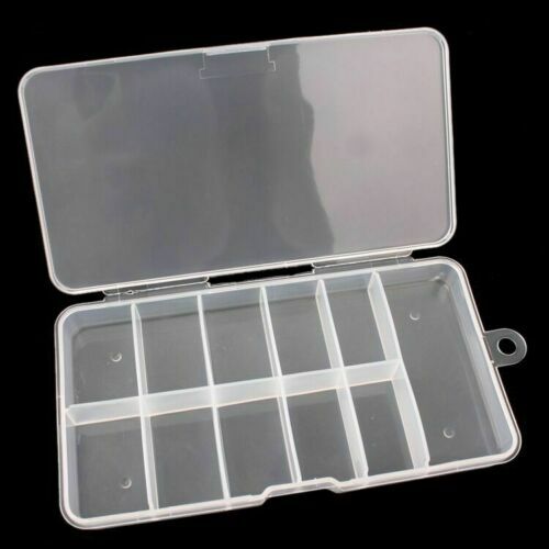 5 x Rectangle Empty 100pcs False Tips Box Storage Case Set Nail Art Craft Salon