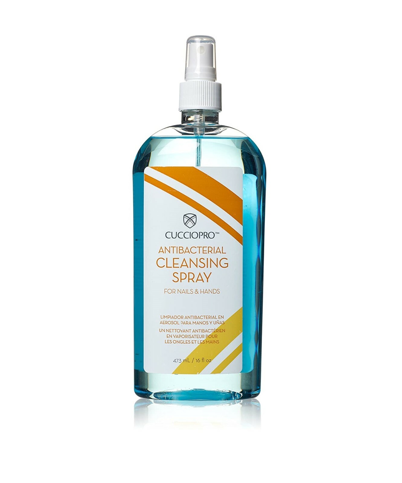 Cuccio Pro Antibacterial Cleansing Spray For Nails & Hands 16 oz (473 ml)