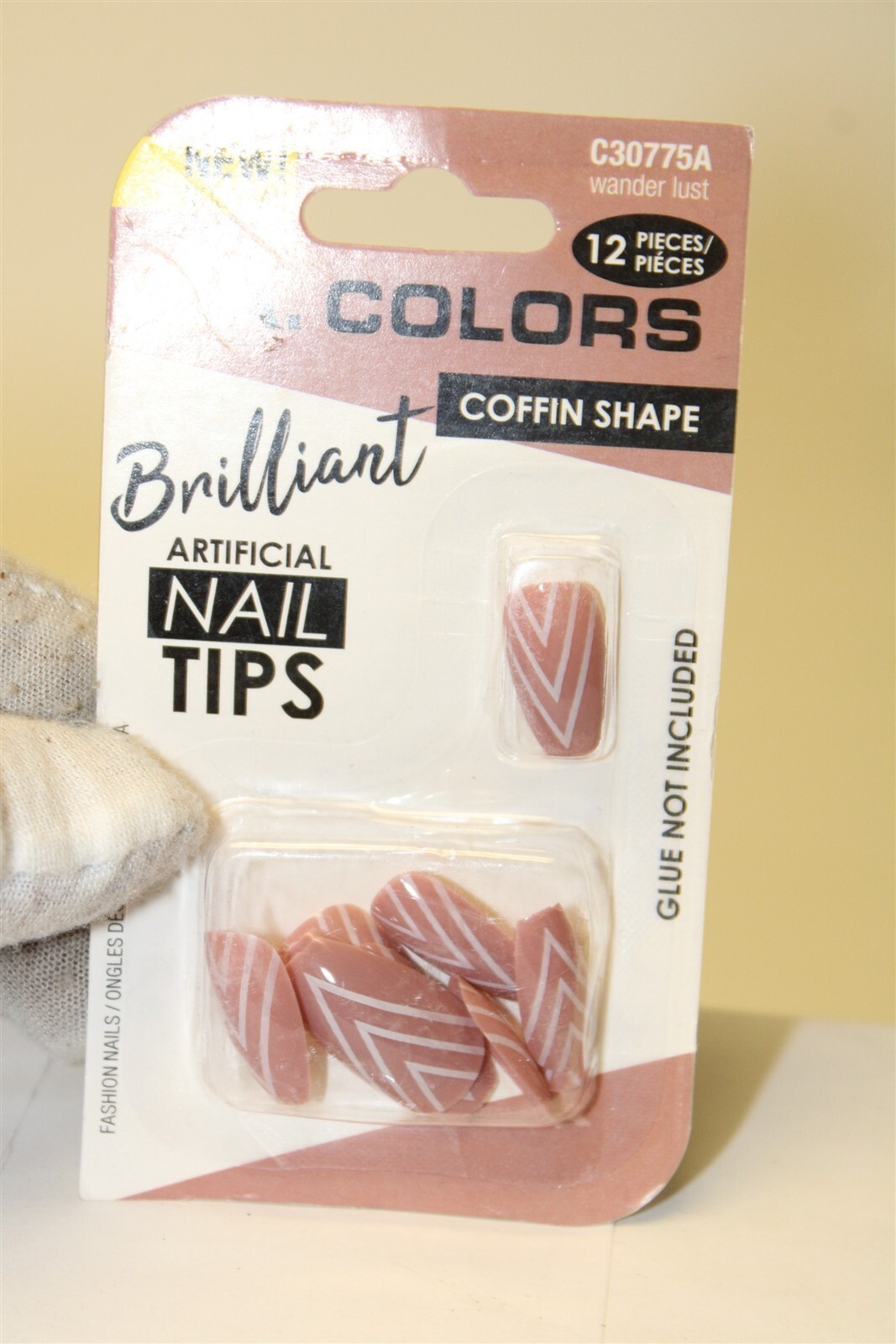 b-Color / L.A. Colors NEW Assorted Nail Tips LOT X 17 Metallic Silver Art Tape