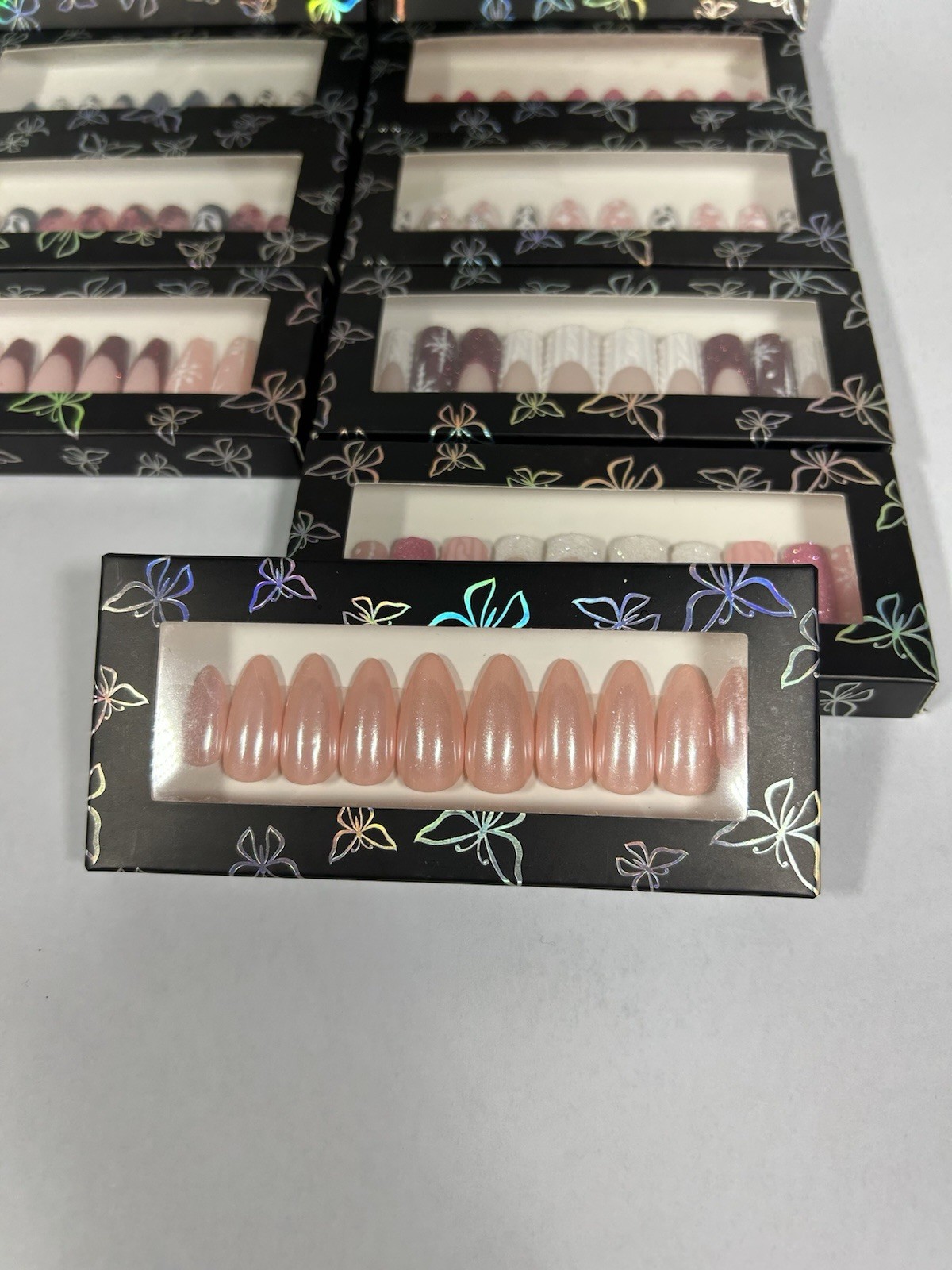 (Lot of 18) Press On Nails – Handmade / Boutique Style – New – Mixed Designs