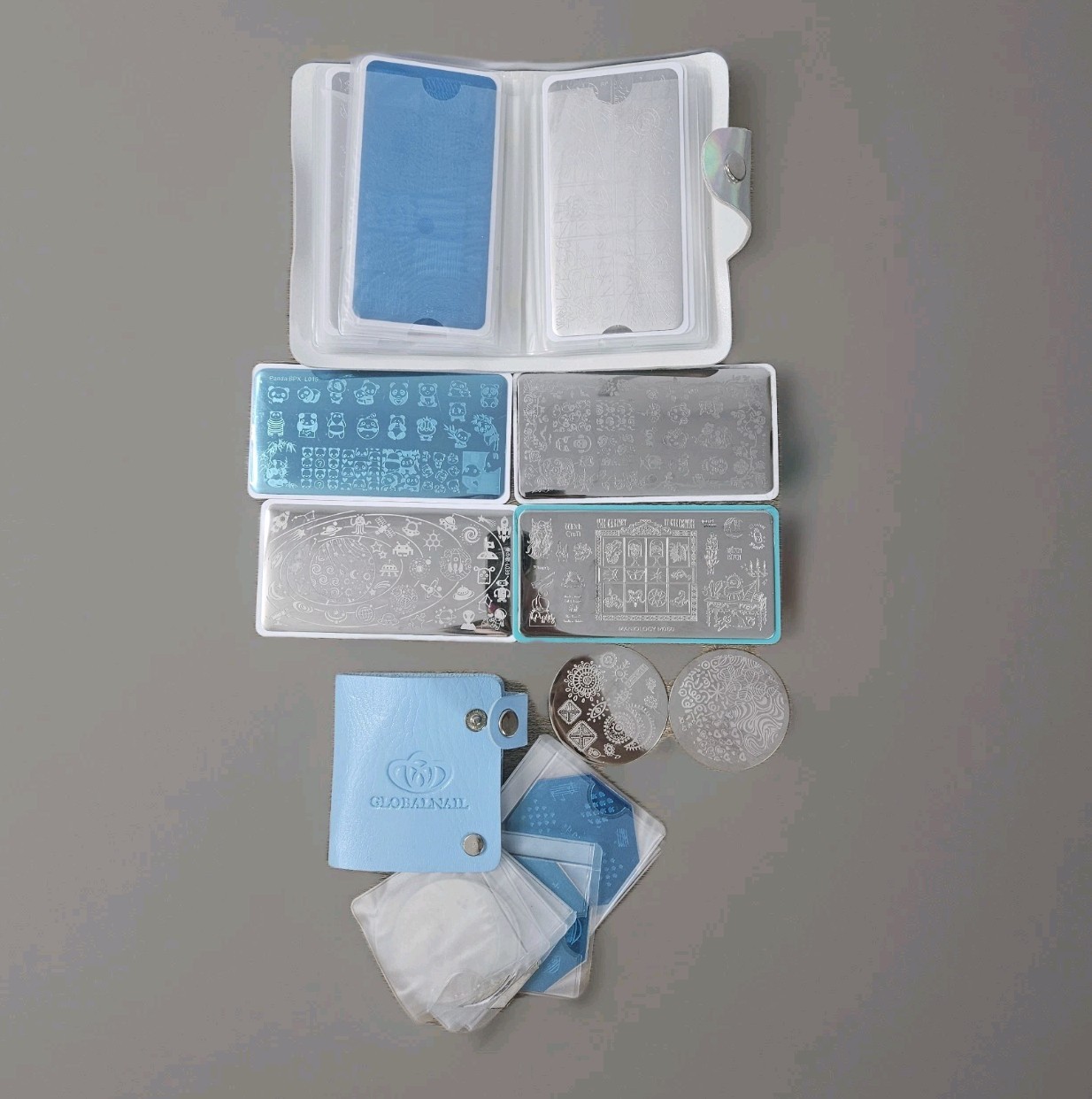 Clear Jelly Stamper Nail Art Stamping Plates Large Lot Of 43 Patterns READ
