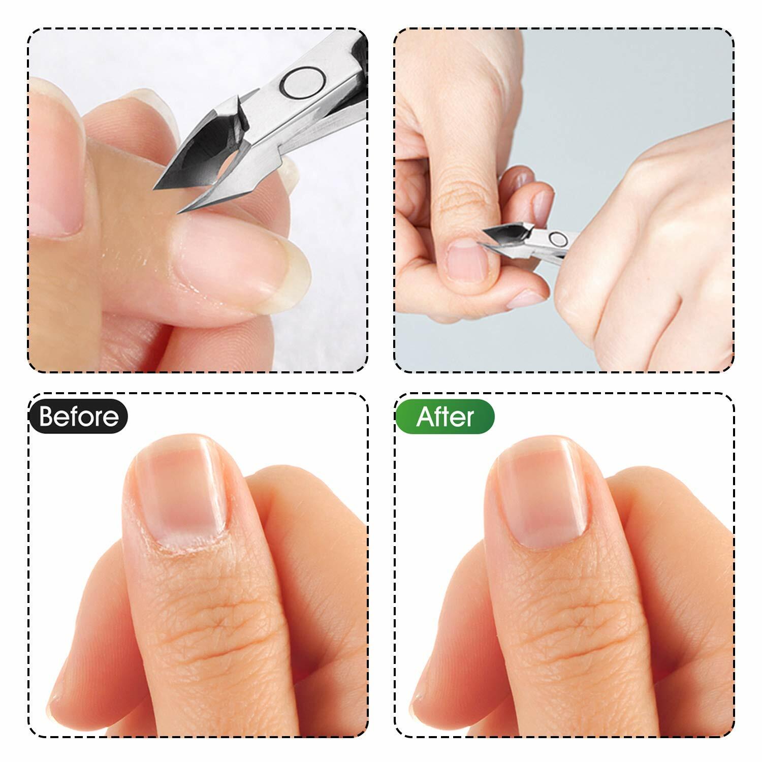 PROFESSIONAL HIGH QUALITY STAINLESS STEEL CUTICLE NAIL NIPPER CUTTER TRIMMER 12X