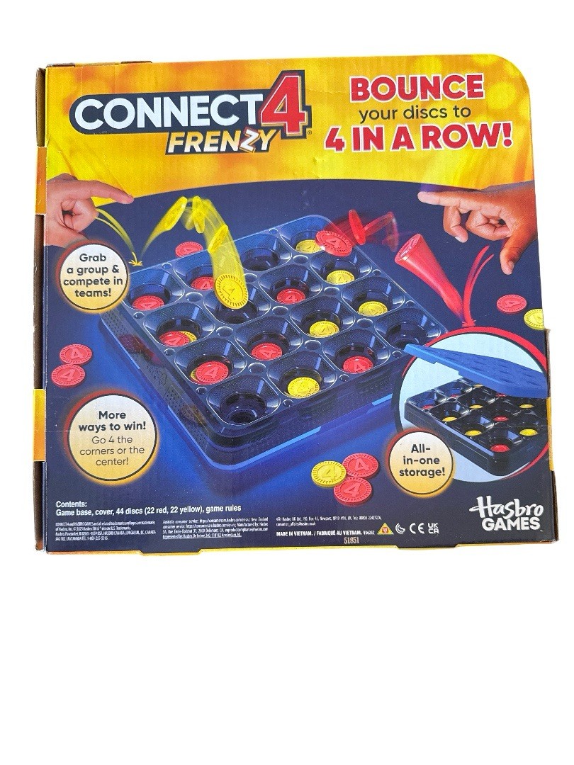 Connect 4 Frenzy Game | Bounce Discs 4 The Win | Family Party Not Applicable